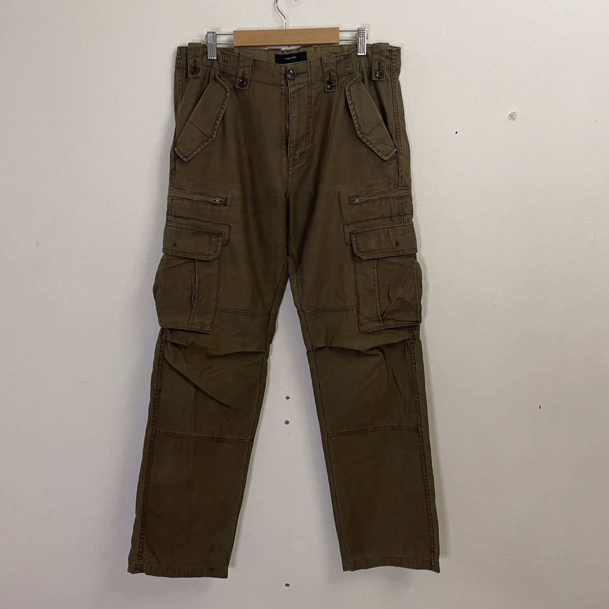 Japanese Brand Vintage Global Work Utility 8 Pocket Cargo Pants Size US 35 - 1 Thumbnail
