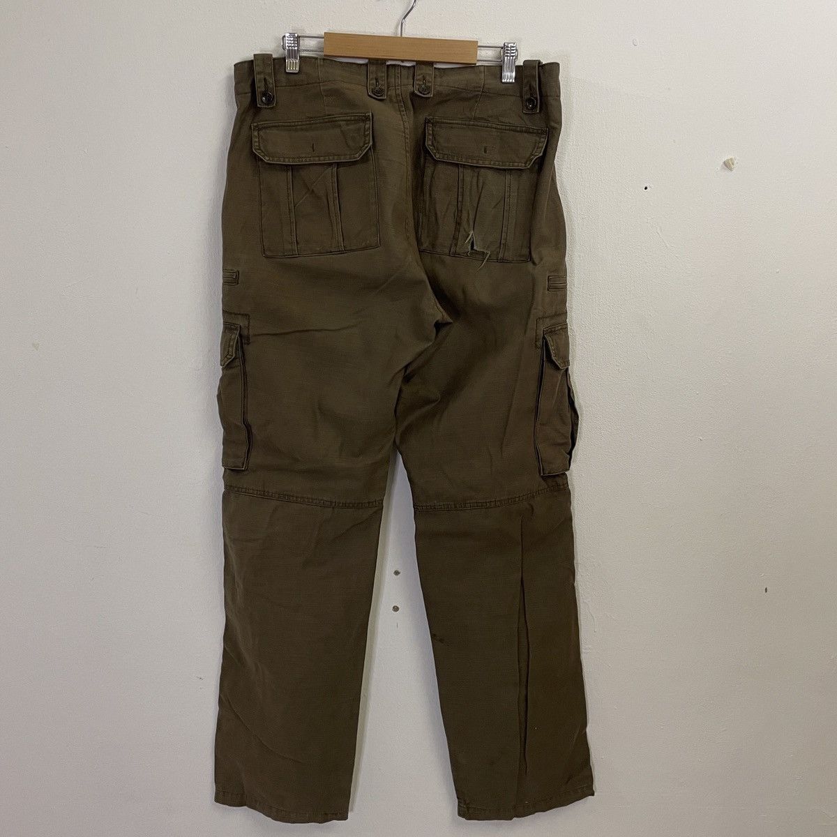 Japanese Brand Vintage Global Work Utility 8 Pocket Cargo Pants Size US 35 - 9 Thumbnail