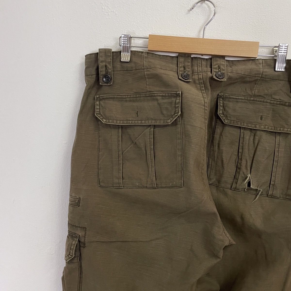 Japanese Brand Vintage Global Work Utility 8 Pocket Cargo Pants Size US 35 - 11 Thumbnail