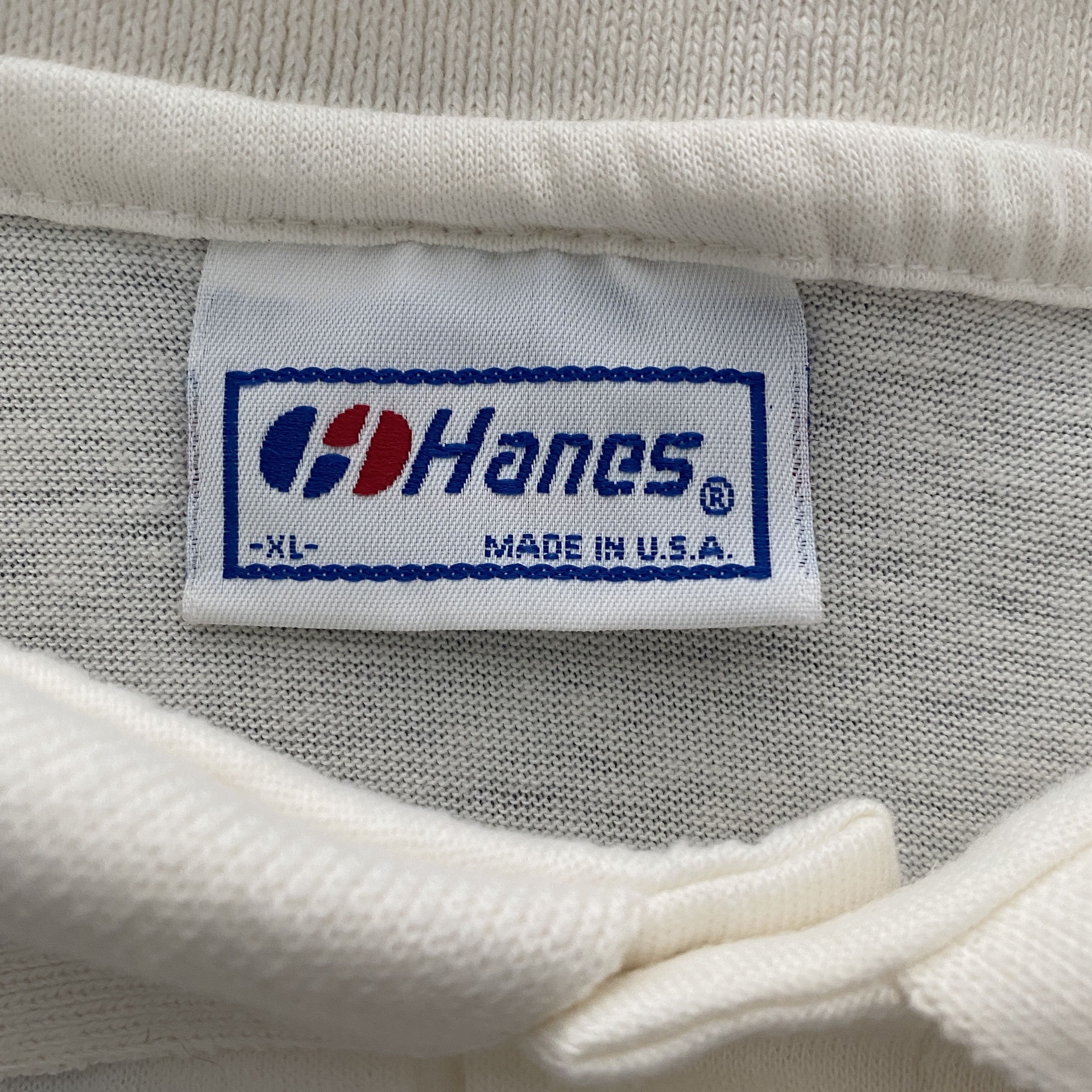 Hanes Vintage La Salle Academy Logo Polo Shirt Made in USA XL Size US XL / EU 56 / 4 - 4 Thumbnail