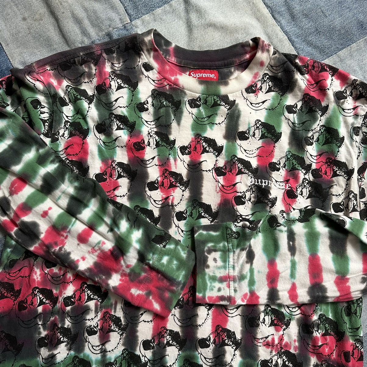 Supreme Supreme Tie Dye Dyed Bear Longsleeve Shirt Top Size US S / EU 44-46 / 1 - 4 Thumbnail
