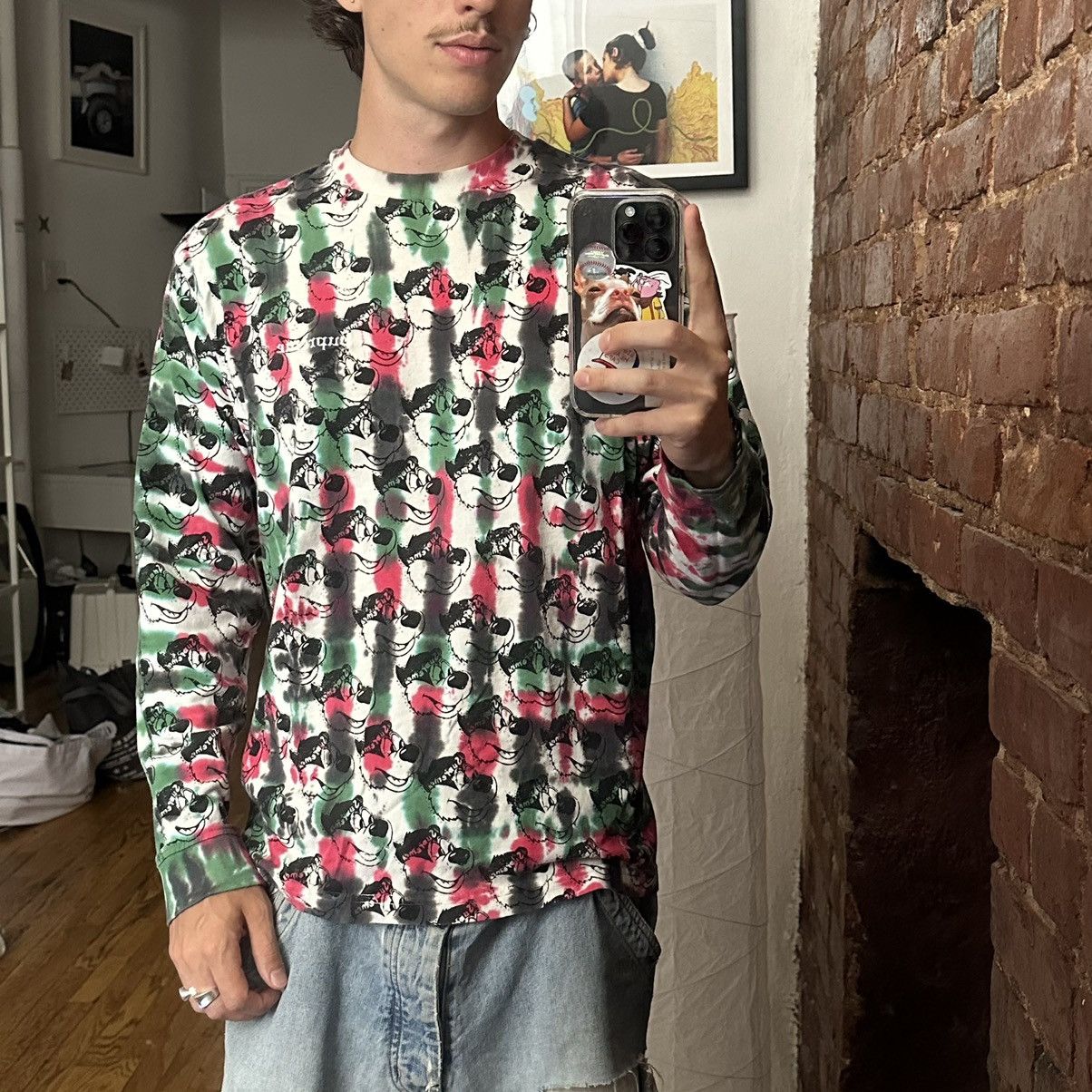 Supreme Supreme Tie Dye Dyed Bear Longsleeve Shirt Top Size US S / EU 44-46 / 1 - 1 Thumbnail
