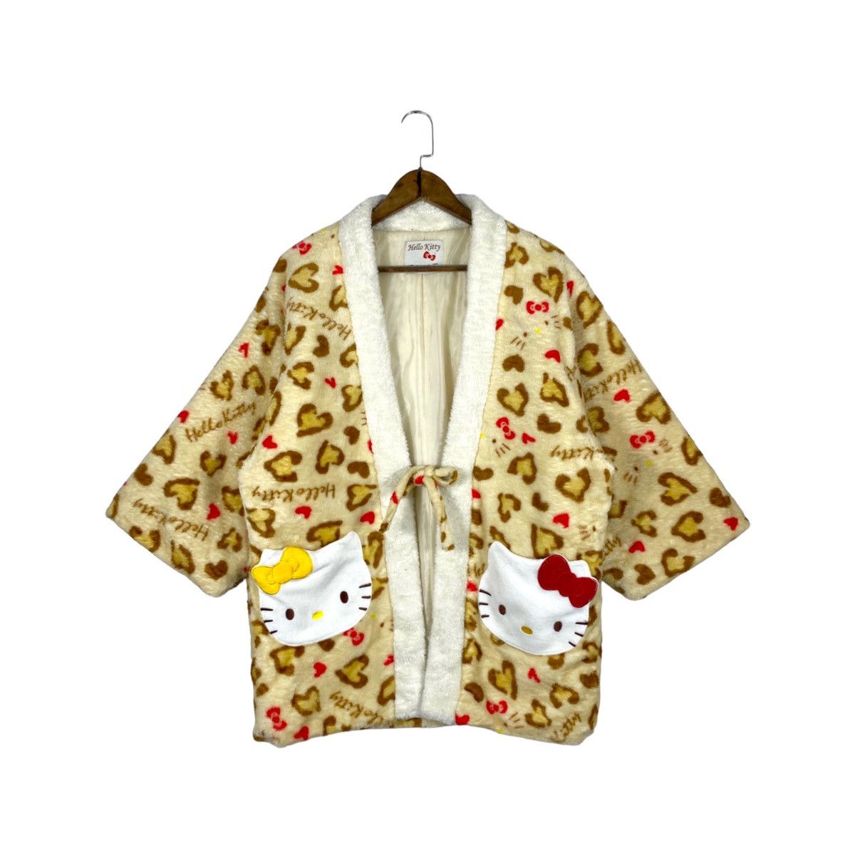 Cartoon Network Hello Kitty Kimono Fluffy Puffer Cardigan Size M / US 6-8 / IT 42-44 - 1 Thumbnail