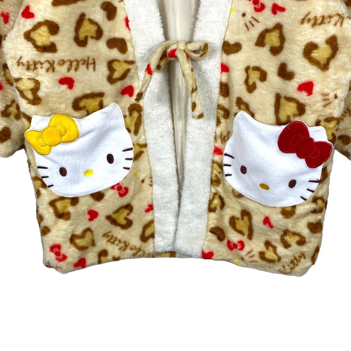 Cartoon Network Hello Kitty Kimono Fluffy Puffer Cardigan Size M / US 6-8 / IT 42-44 - 6 Thumbnail