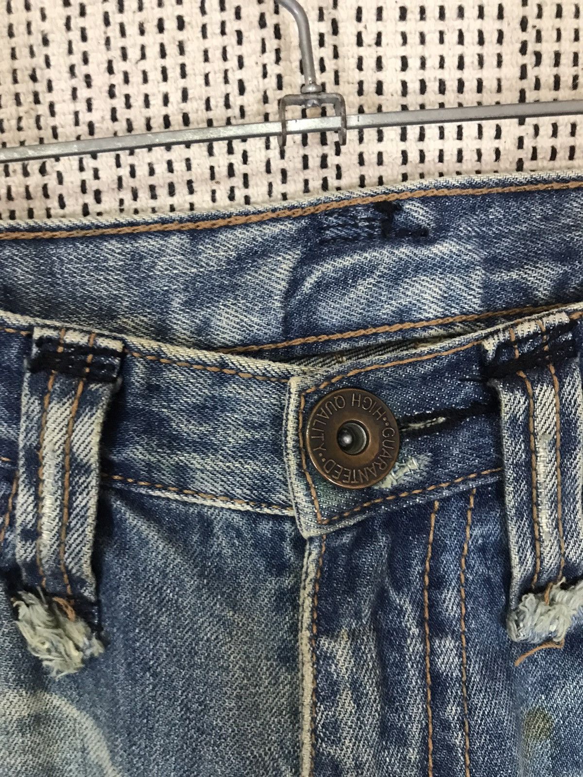 Japanese Brand ‼️JAPANASE PUNK BRAND TRIM CO.LTD DISTRESSED DENIM ‼️ Size US 33 - 8 Thumbnail