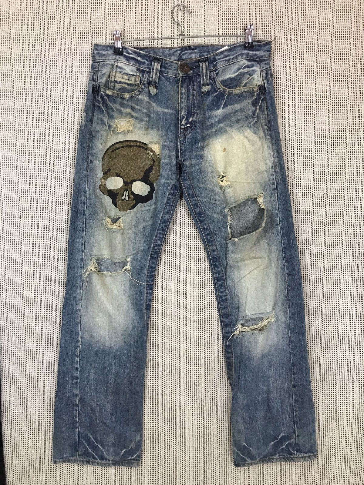 Japanese Brand ‼️JAPANASE PUNK BRAND TRIM CO.LTD DISTRESSED DENIM ‼️ Size US 33 - 1 Thumbnail