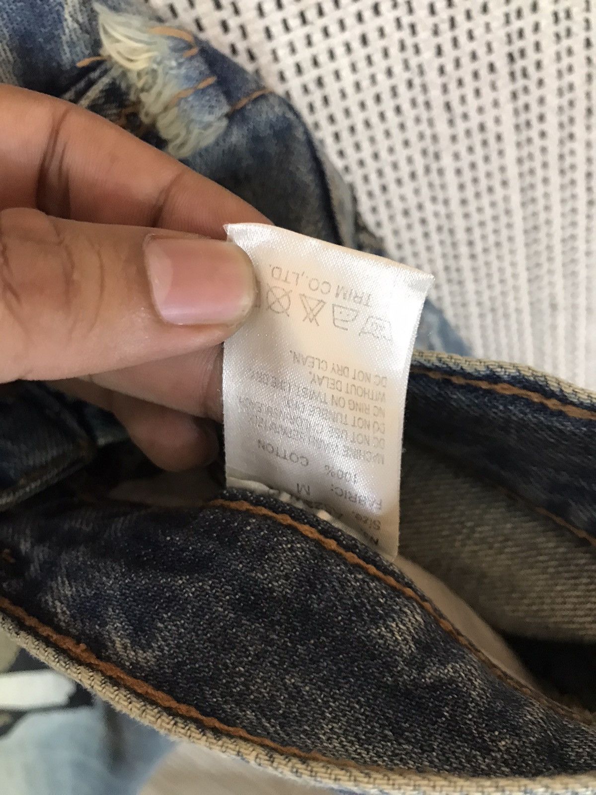 Japanese Brand ‼️JAPANASE PUNK BRAND TRIM CO.LTD DISTRESSED DENIM ‼️ Size US 33 - 13 Thumbnail