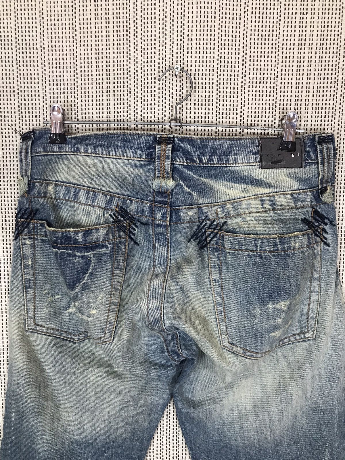 Japanese Brand ‼️JAPANASE PUNK BRAND TRIM CO.LTD DISTRESSED DENIM ‼️ Size US 33 - 12 Thumbnail