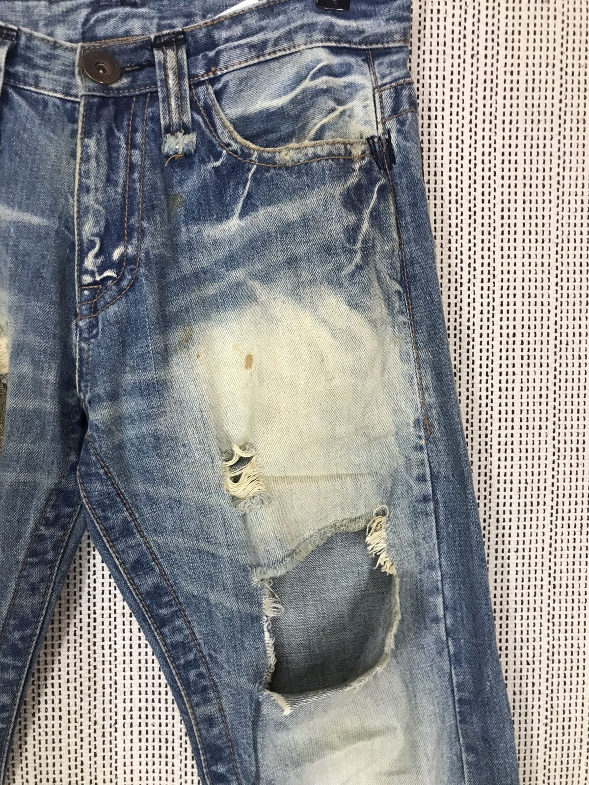 Japanese Brand ‼️JAPANASE PUNK BRAND TRIM CO.LTD DISTRESSED DENIM ‼️ Size US 33 - 5 Thumbnail