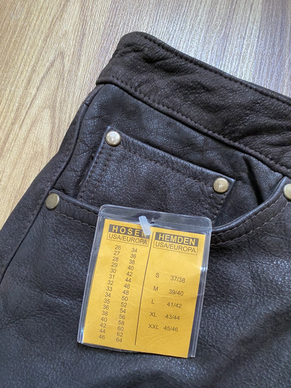 Genuine Leather Vintage Leather Pants Motorcycle Trousers Y2K Western Size US 30 / EU 46 - 3 Thumbnail