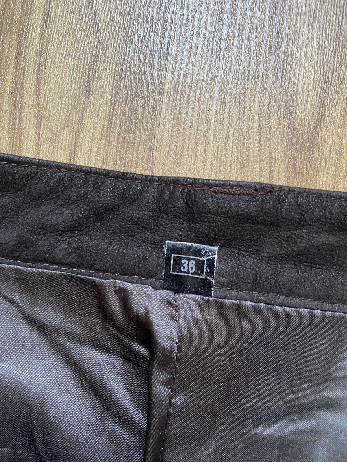 Genuine Leather Vintage Leather Pants Motorcycle Trousers Y2K Western Size US 30 / EU 46 - 10 Thumbnail