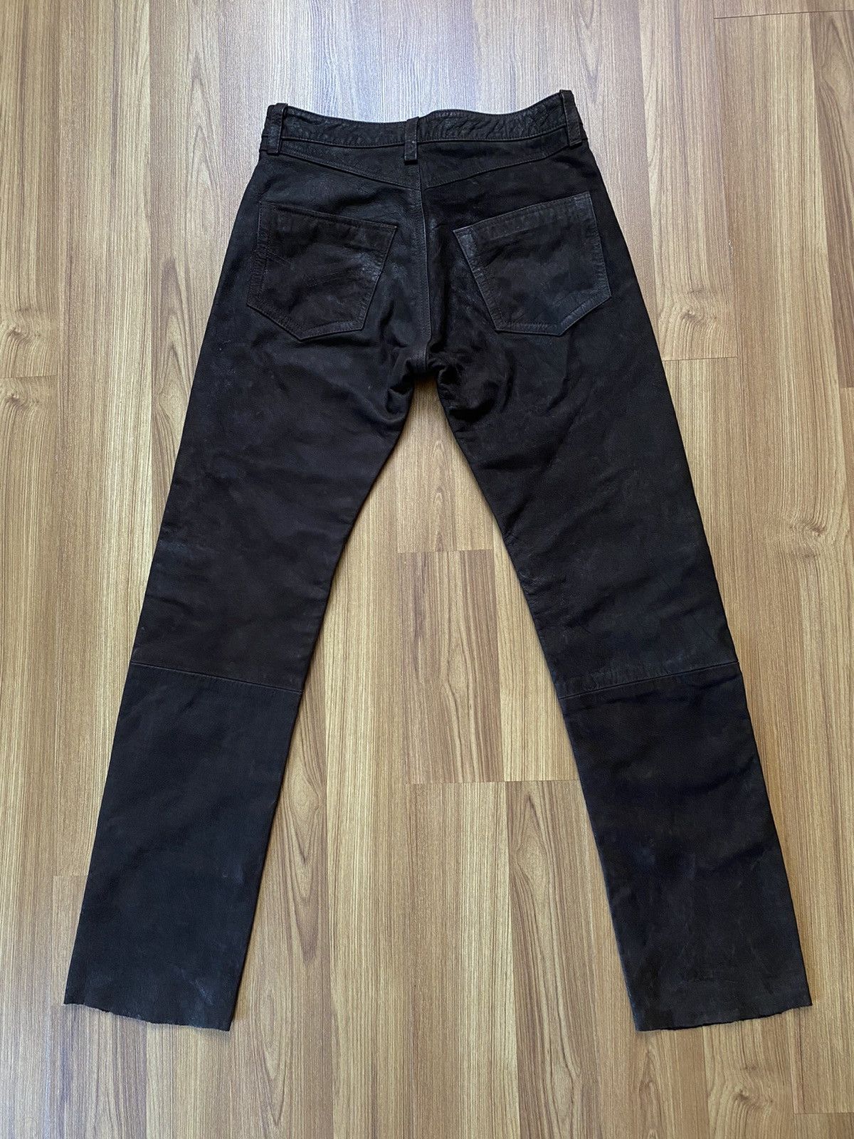 Genuine Leather Vintage Leather Pants Motorcycle Trousers Y2K Western Size US 30 / EU 46 - 8 Thumbnail