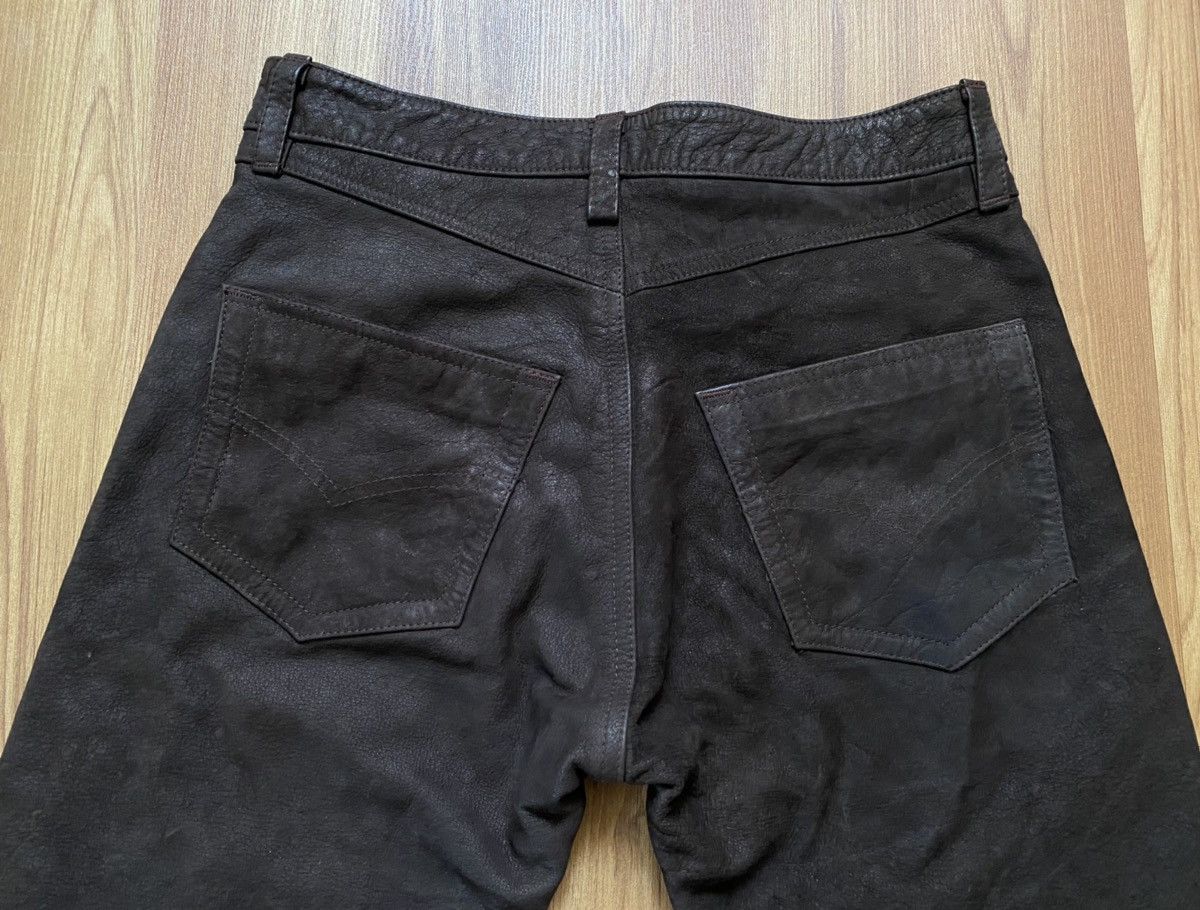 Genuine Leather Vintage Leather Pants Motorcycle Trousers Y2K Western Size US 30 / EU 46 - 9 Thumbnail