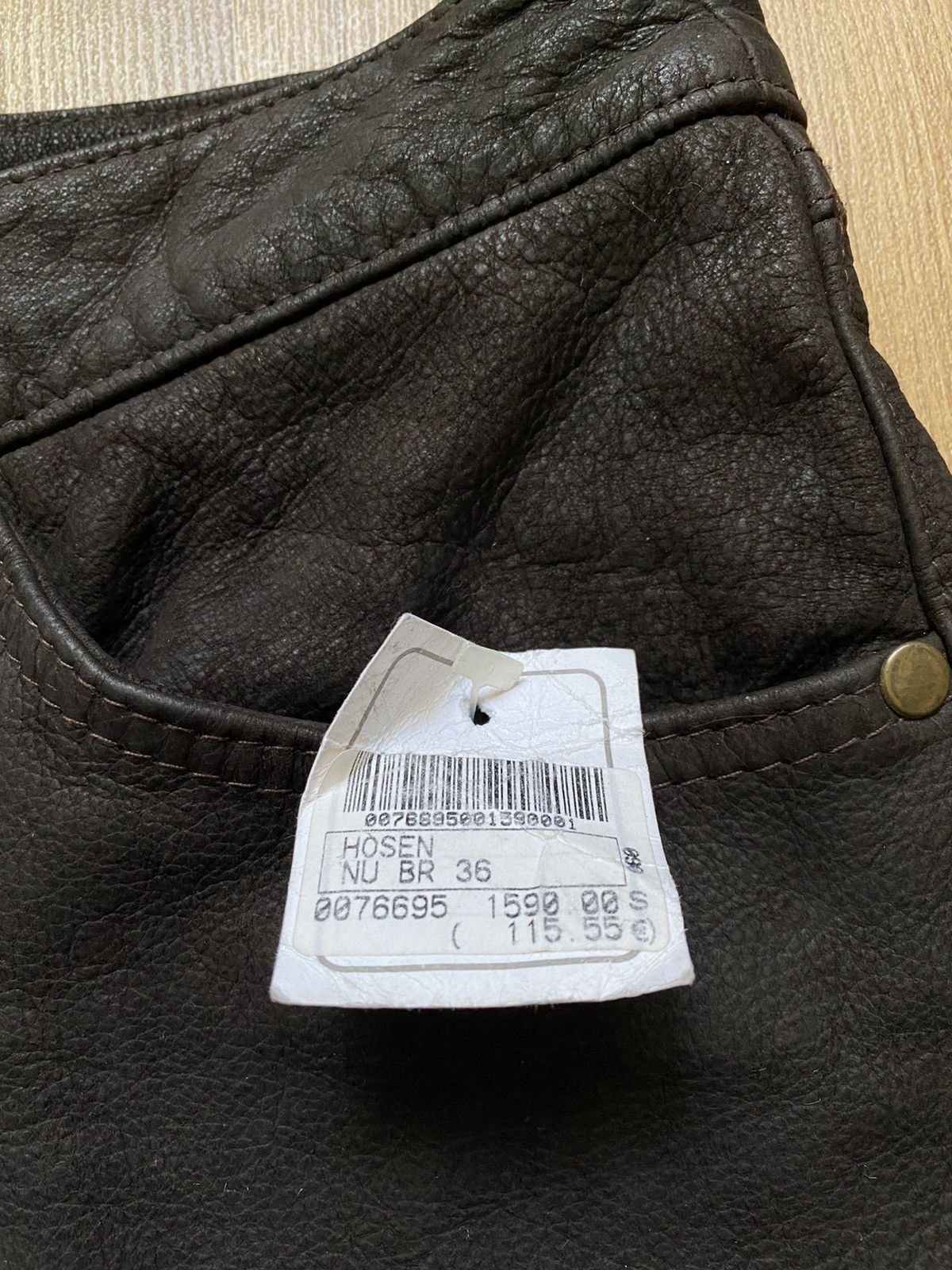 Genuine Leather Vintage Leather Pants Motorcycle Trousers Y2K Western Size US 30 / EU 46 - 4 Thumbnail