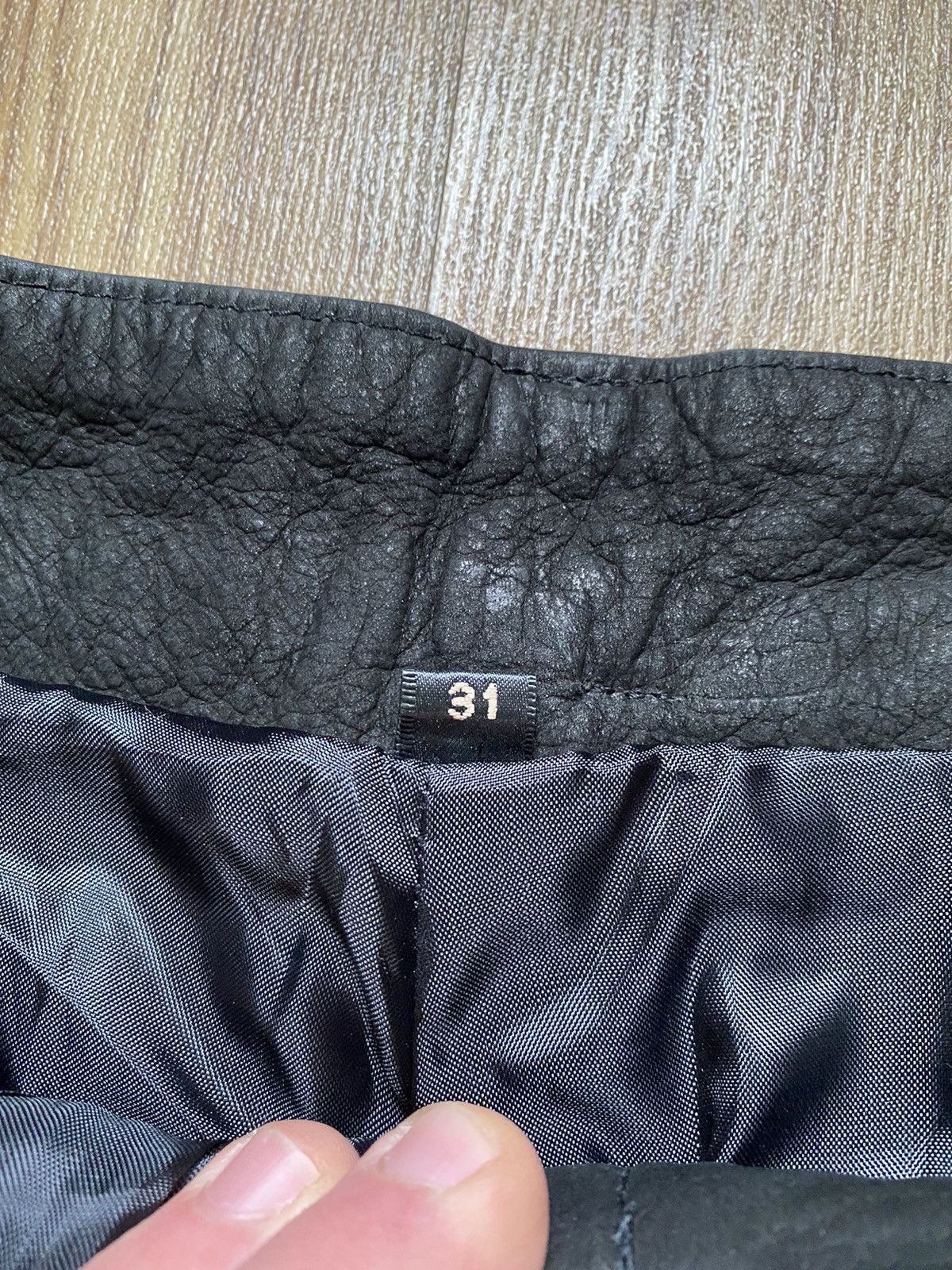 Genuine Leather Vintage Leather Pants Motorcycle Trousers Size 31 Cowboy Y2K Size US 31 - 8 Thumbnail