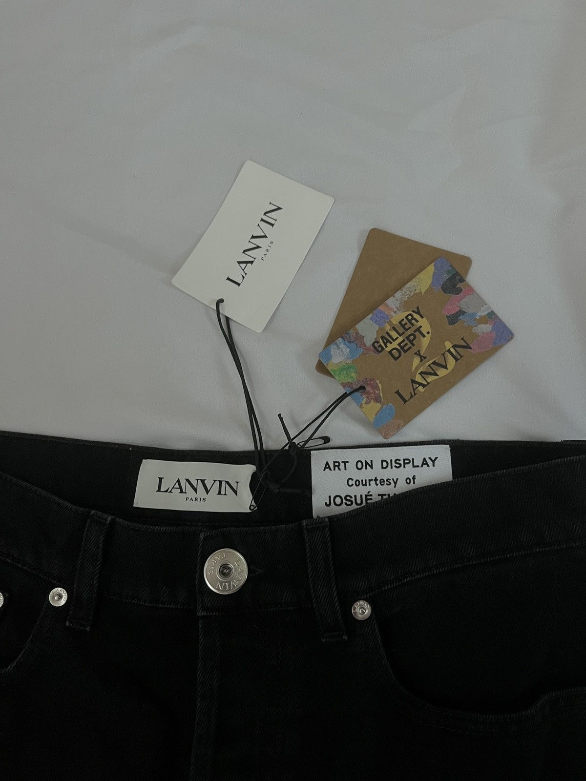 Gallery Dept. × Lanvin *1115$* Lanvin x Gallery Dept Denim with Leather Patch Size US 32 / EU 48 - 9 Thumbnail
