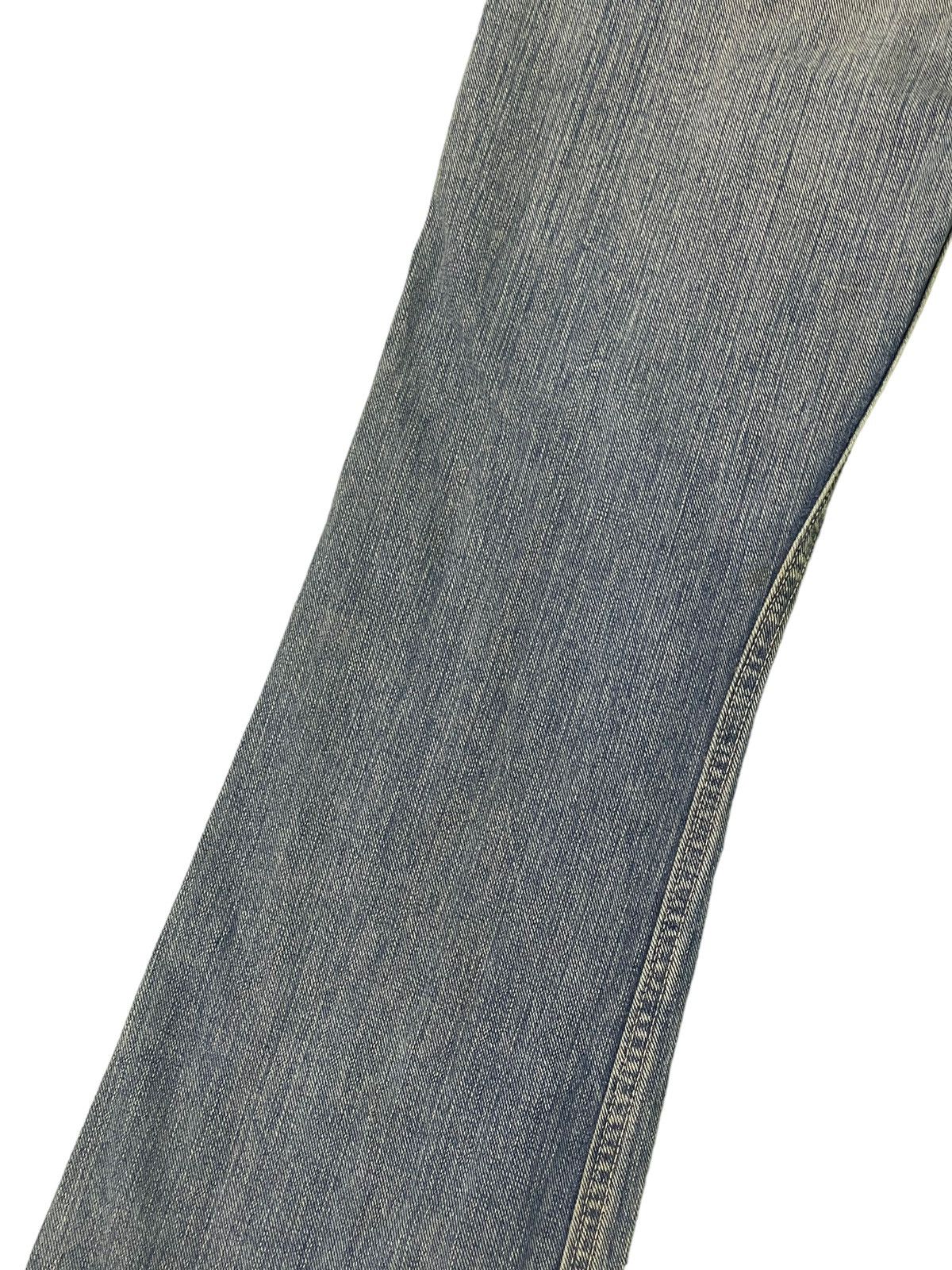 Japanese Brand Flare Jeans Lee Japan Distress Denim Low Rise Boot Cut 4🟦 Size US 31 - 18 Thumbnail