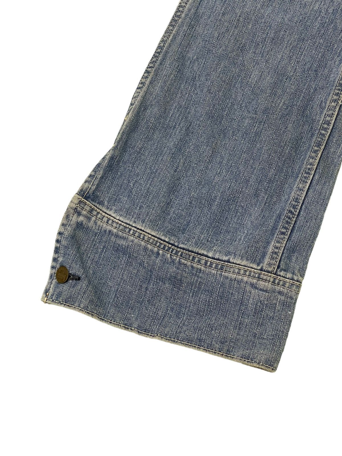 Japanese Brand Flare Jeans Lee Japan Distress Denim Low Rise Boot Cut 4🟦 Size US 31 - 5 Thumbnail