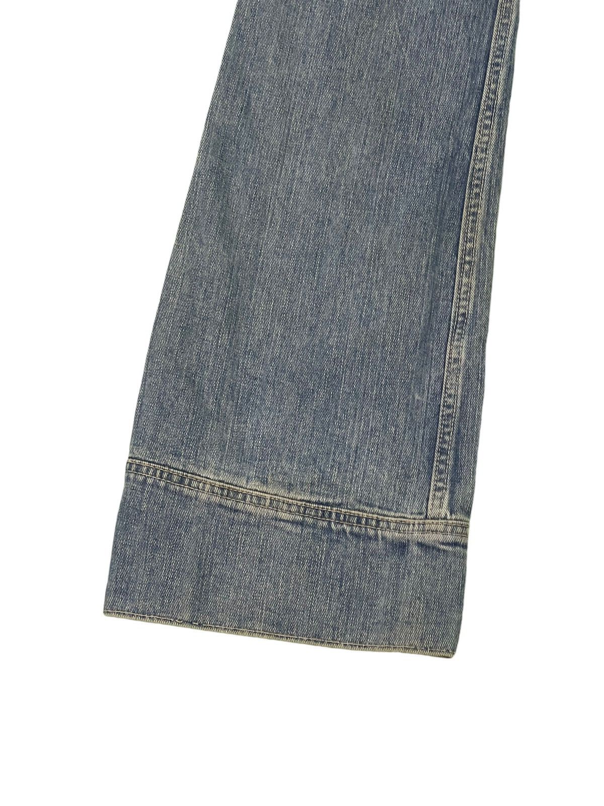 Japanese Brand Flare Jeans Lee Japan Distress Denim Low Rise Boot Cut 4🟦 Size US 31 - 17 Thumbnail