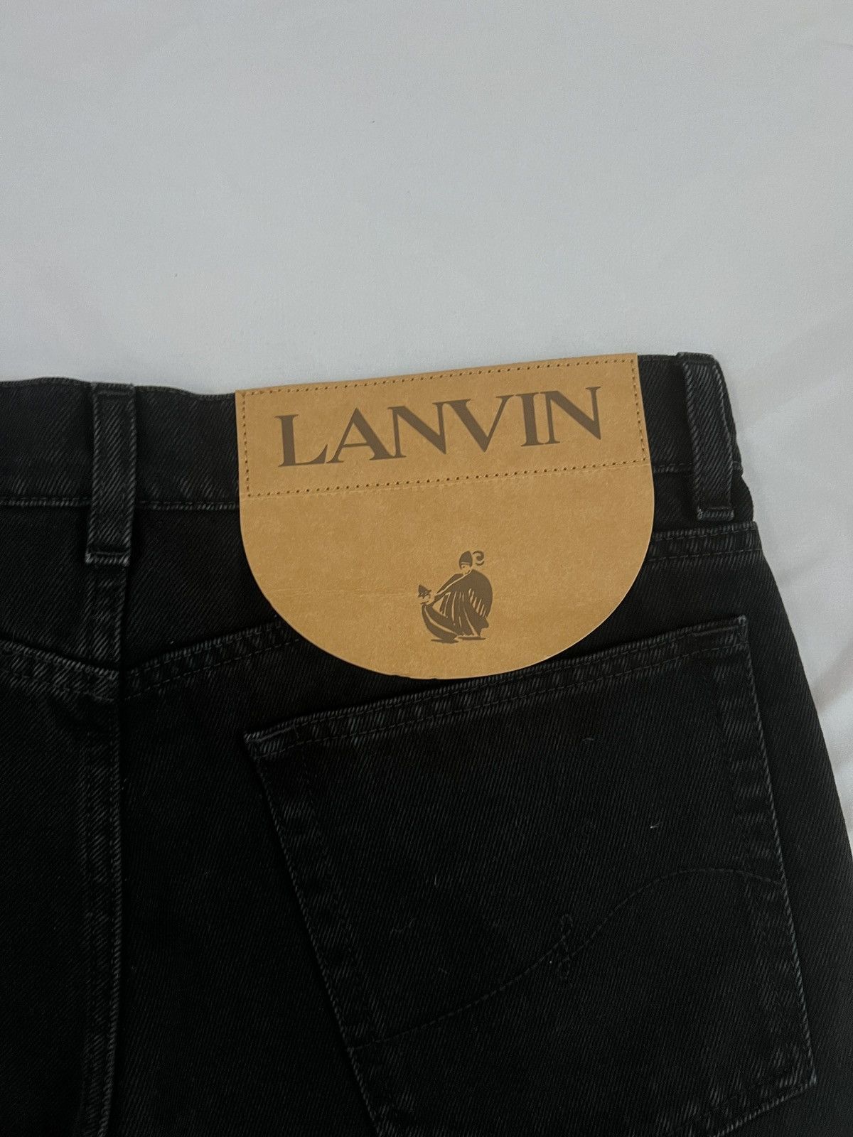 Gallery Dept. × Lanvin *1115$* Lanvin x Gallery Dept Denim with Leather Patch Size US 33 - 5 Thumbnail