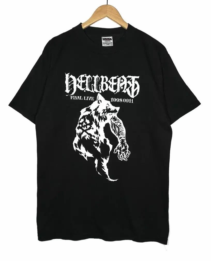 image of Band Tees x Vintage Hellbant Live Concert Tshirt Suicidal Tendencies in Black, Men's (Size Large)