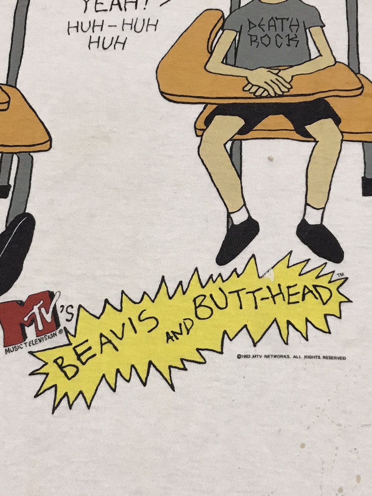 Mtv × Vintage Vintage 1993 Beavis and Butthead MTV Tees Size US M / EU 48-50 / 2 - 4 Thumbnail