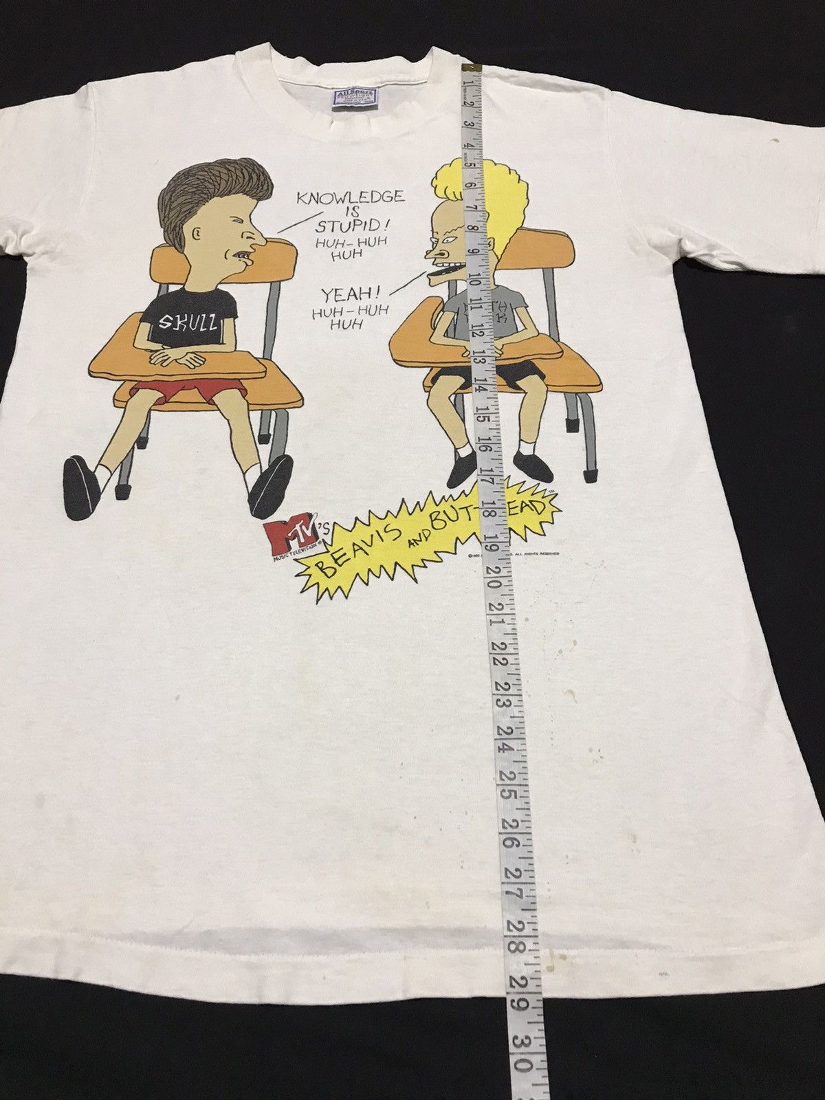 Mtv × Vintage Vintage 1993 Beavis and Butthead MTV Tees Size US M / EU 48-50 / 2 - 11 Thumbnail