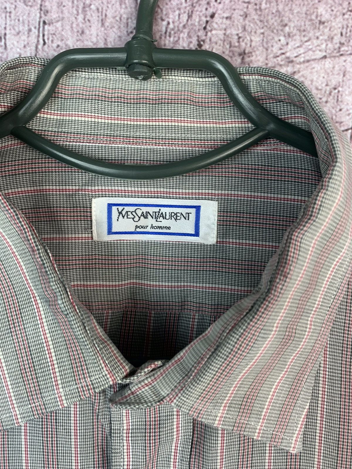 Vintage × Yves Saint Laurent Vintage Yves Saint Laurent Short Sleeve Shirt Size US L / EU 52-54 / 3 - 5 Thumbnail