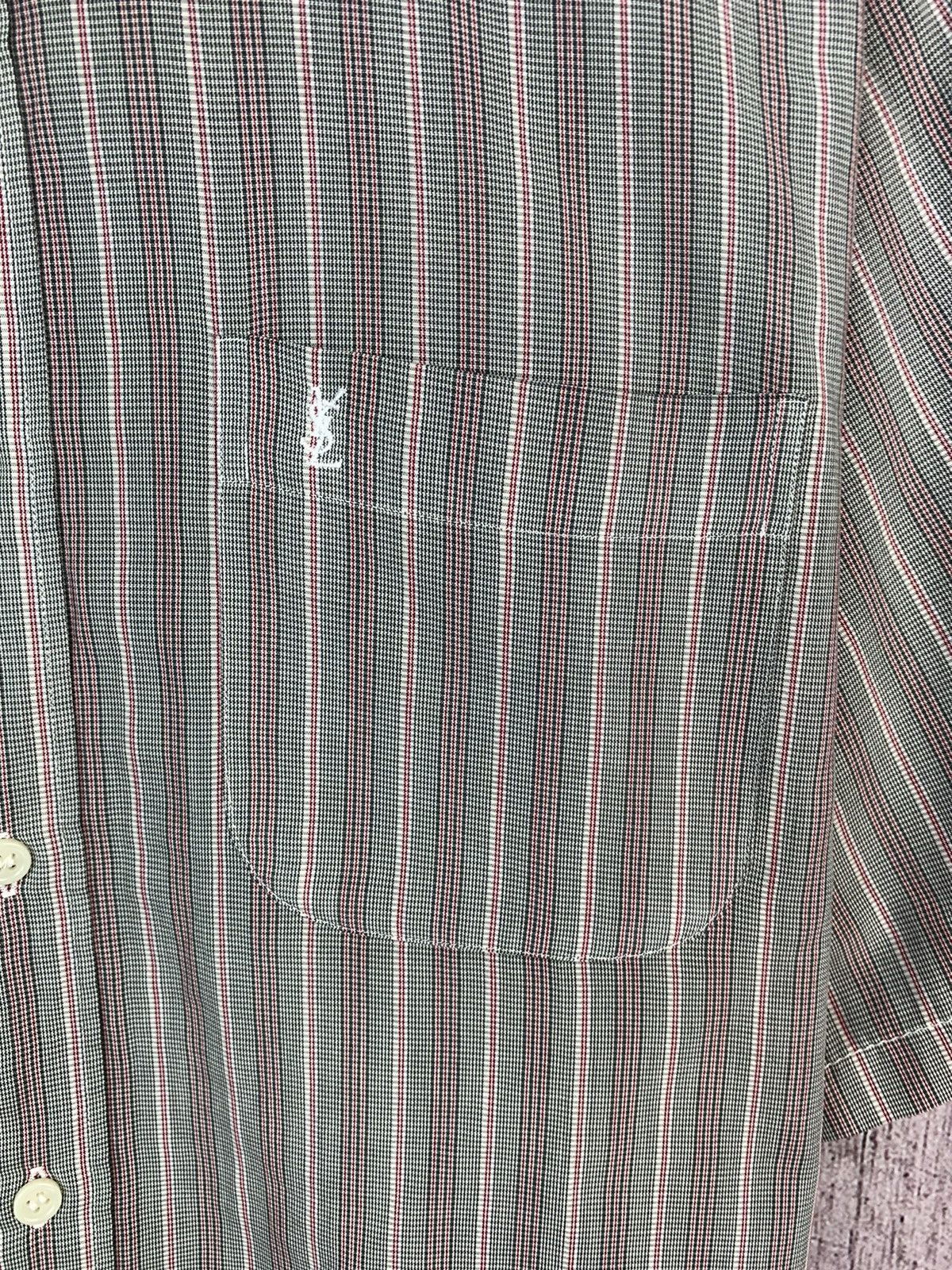 Vintage × Yves Saint Laurent Vintage Yves Saint Laurent Short Sleeve Shirt Size US L / EU 52-54 / 3 - 6 Thumbnail