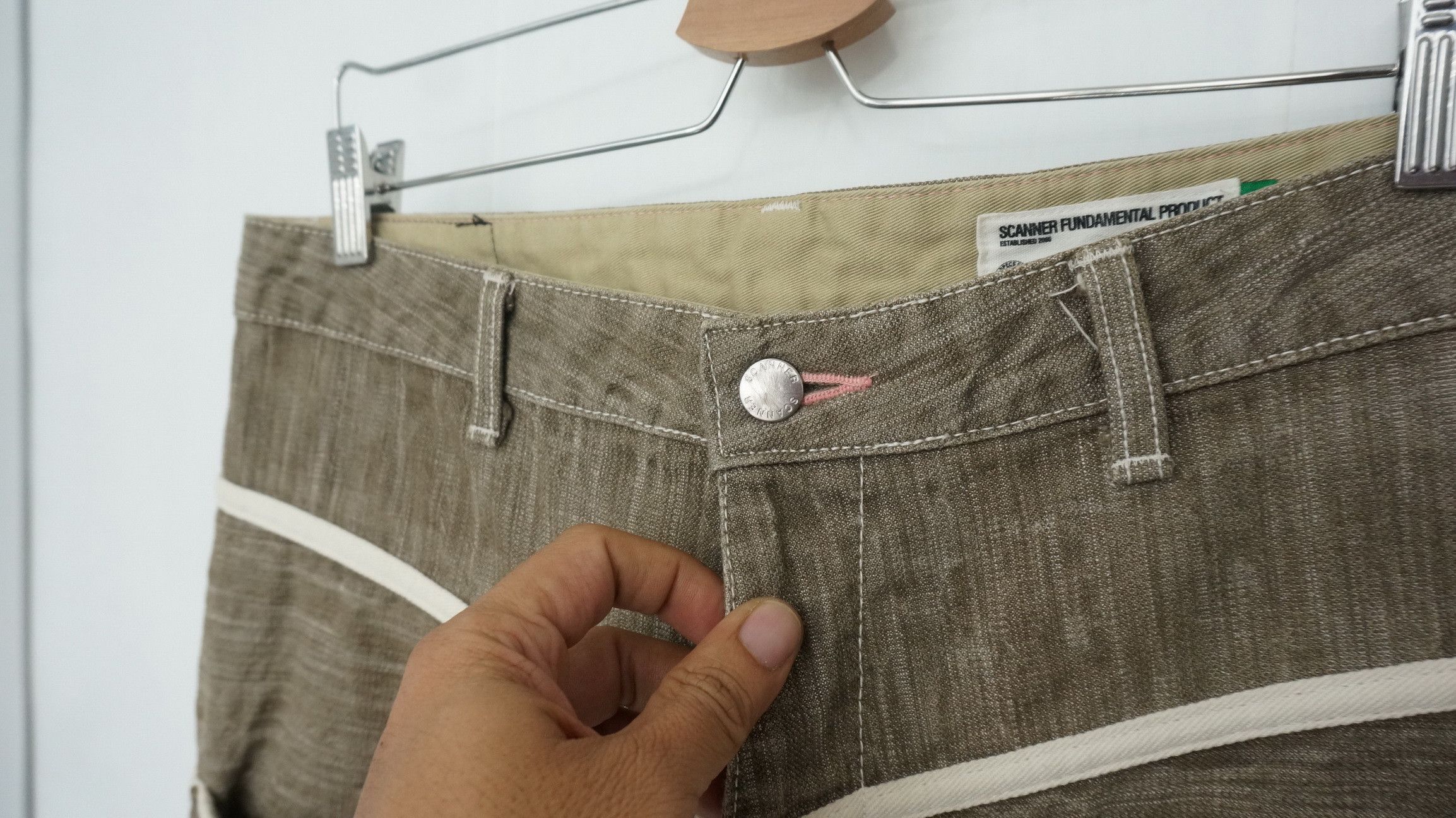 Japanese Brand SCANNER FUNDAMENTAL PRODUCT Denim Size US 34 / EU 50 - 9 Thumbnail