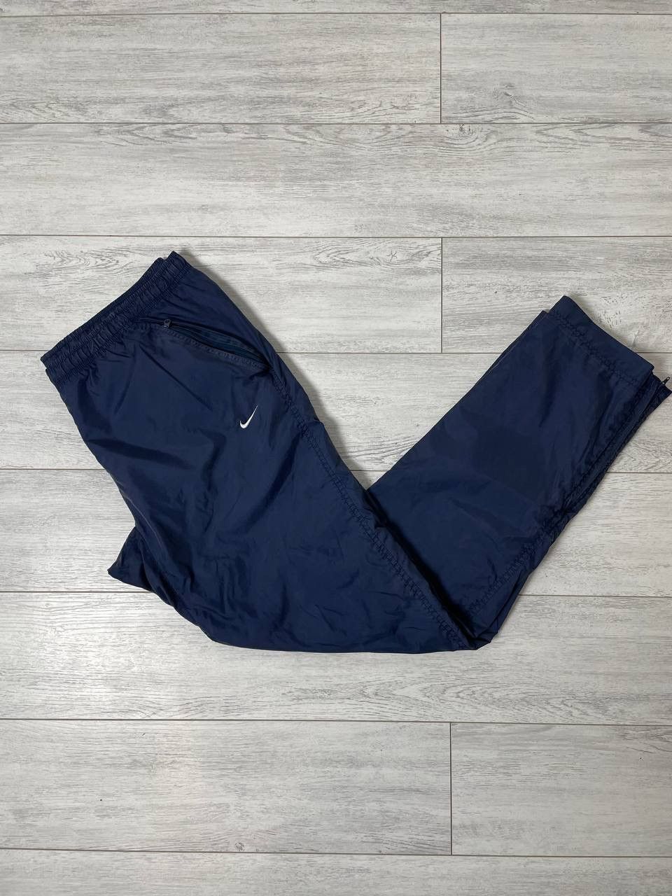 Nike × Vintage Very Rare 90s Vintage Nike Nylon Drill Track Pants Y2K Size US 34 / EU 50 - 2 Thumbnail
