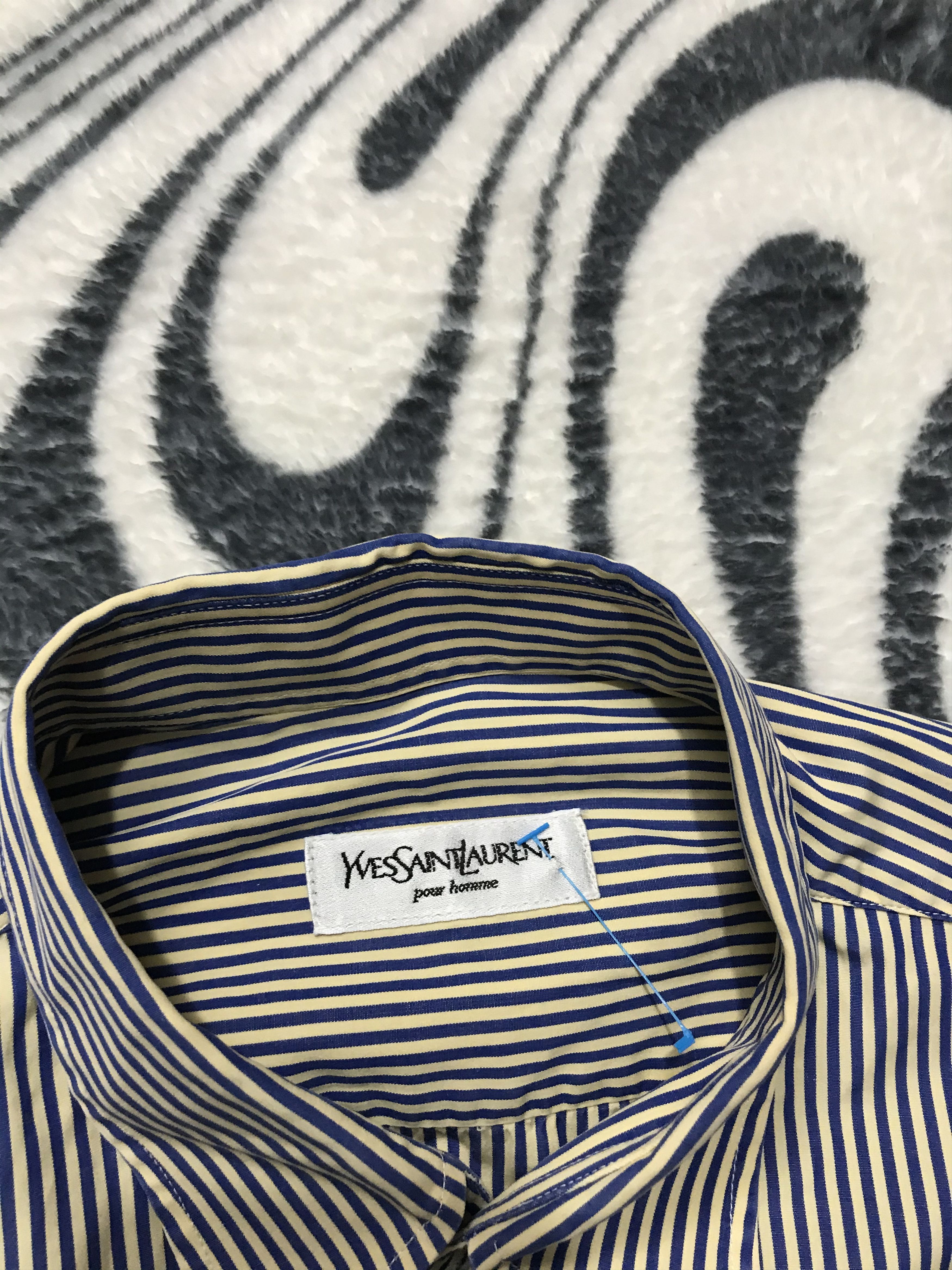 Yves Saint Laurent Yves Saint Laurent YSL men's long sleeve shirt Size US XL / EU 56 / 4 - 4 Thumbnail