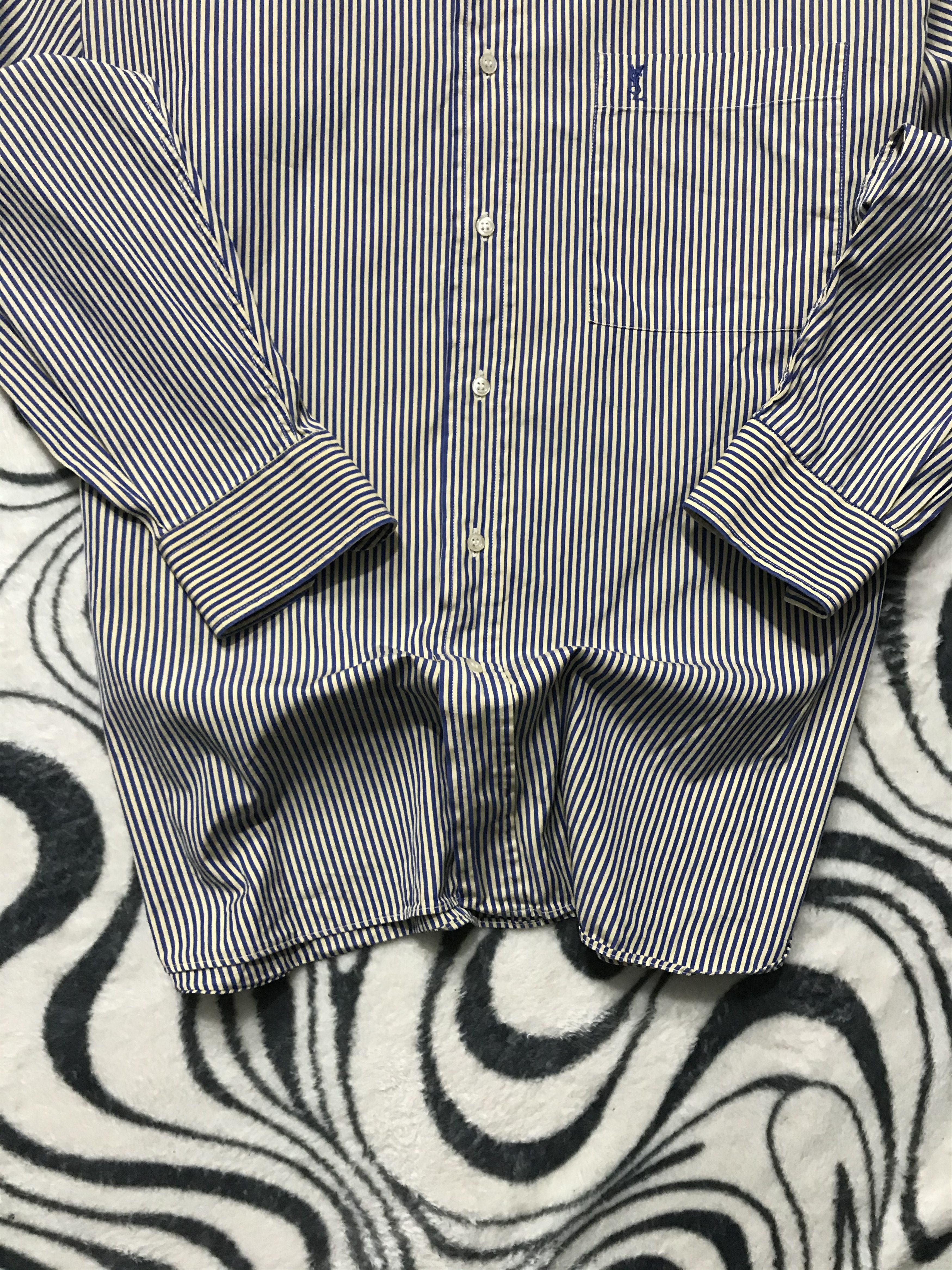Yves Saint Laurent Yves Saint Laurent YSL men's long sleeve shirt Size US XL / EU 56 / 4 - 3 Thumbnail