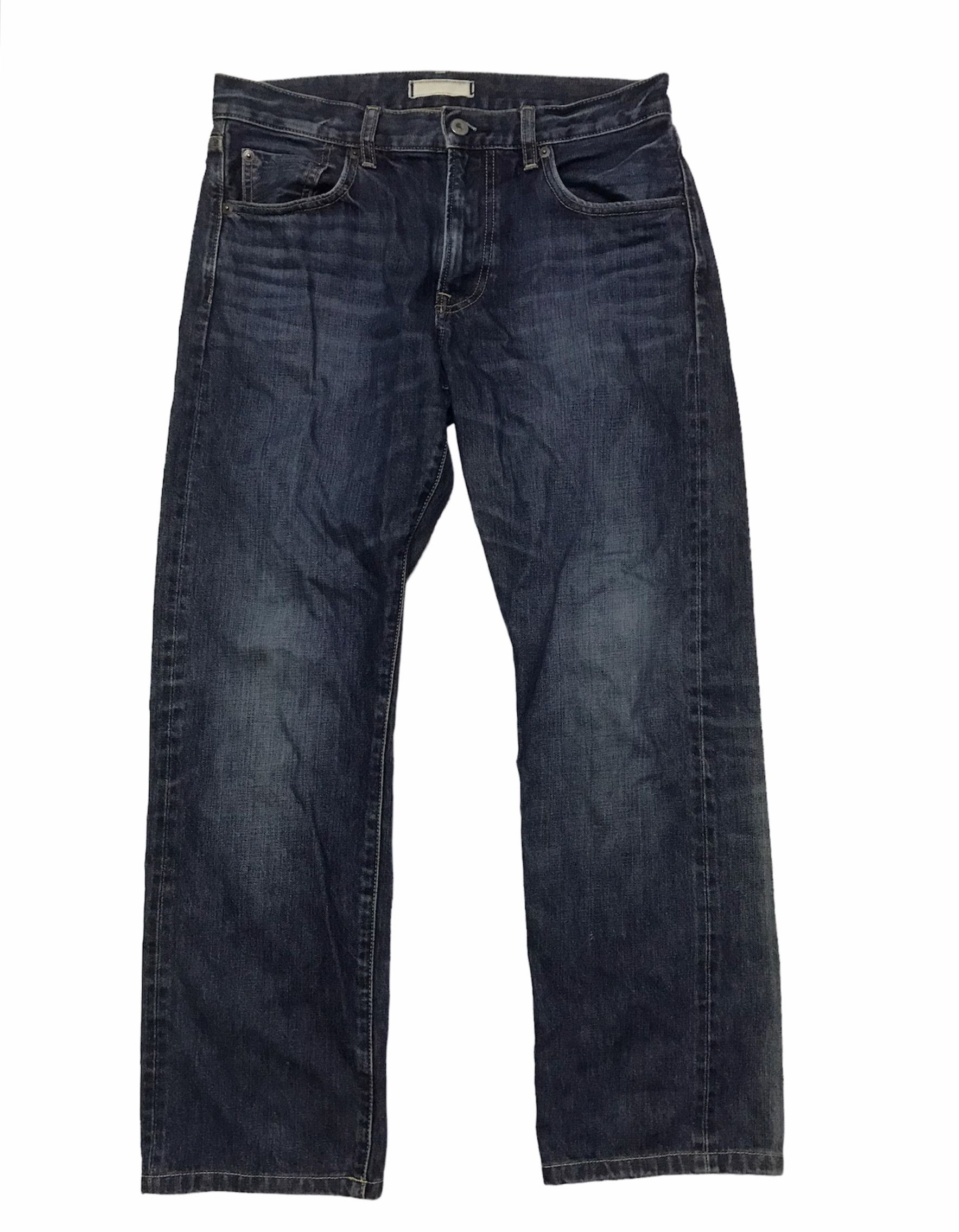 Uniqlo Uniqlo selvedge dark blue denim jeans Size US 30 / EU 46 - 1 Thumbnail