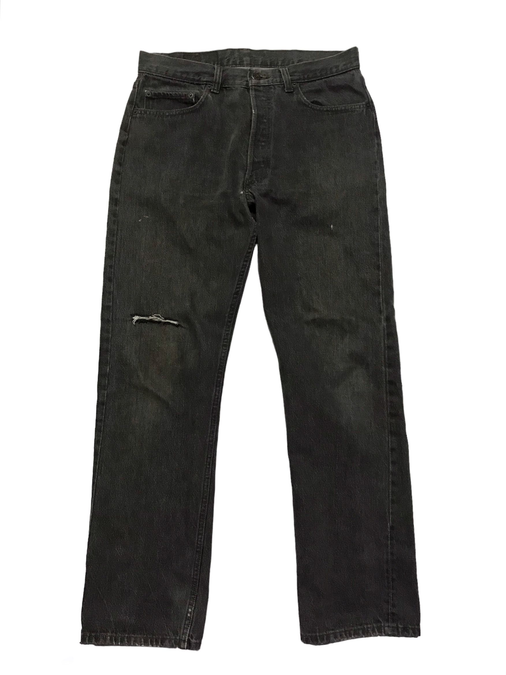 Levi's Vintage Levi's 501 button 653 super black jeans Size US 31 - 2 Thumbnail