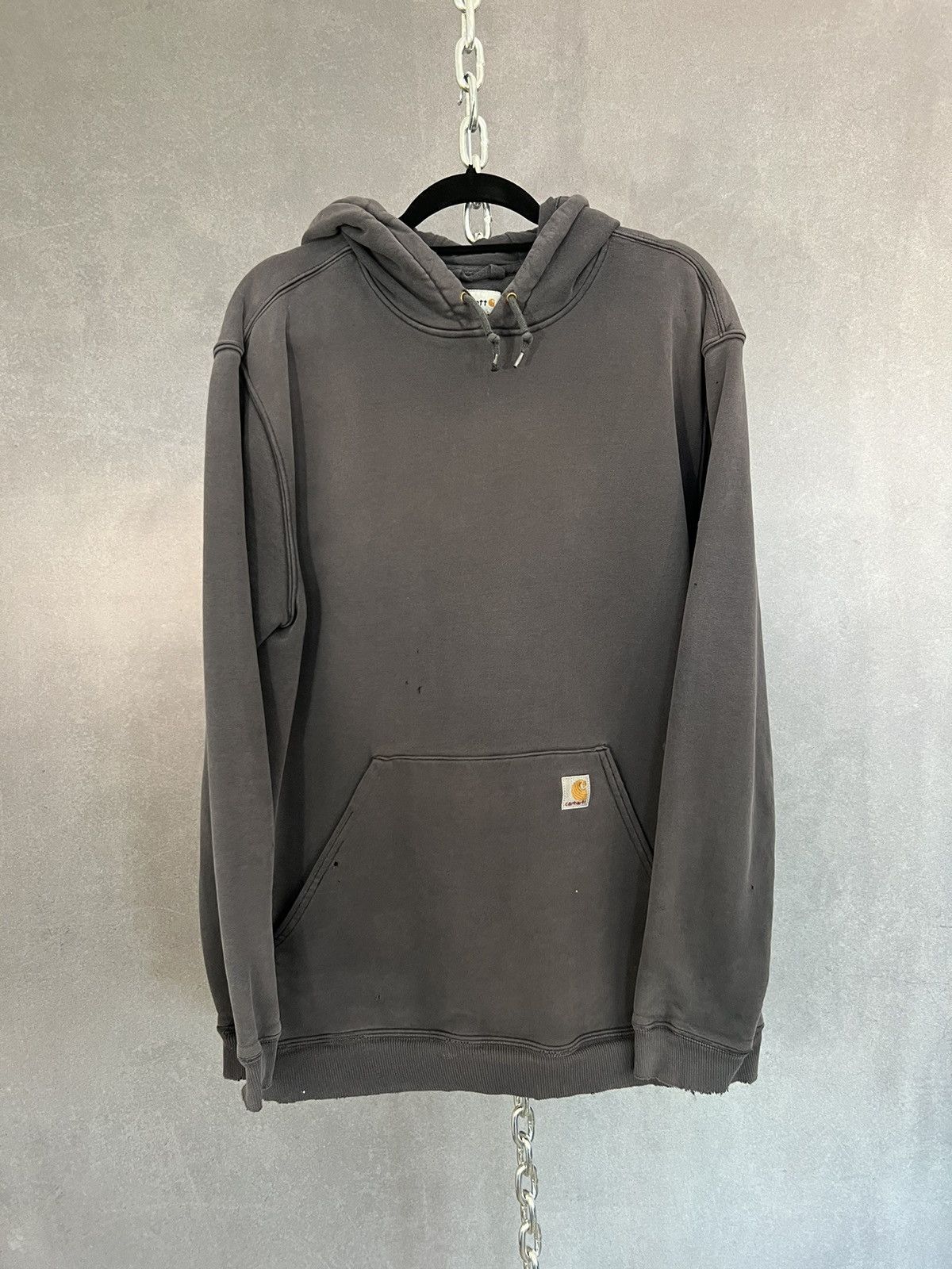 Vintage 90s carhartt sun faded and distressed hoodie size XL