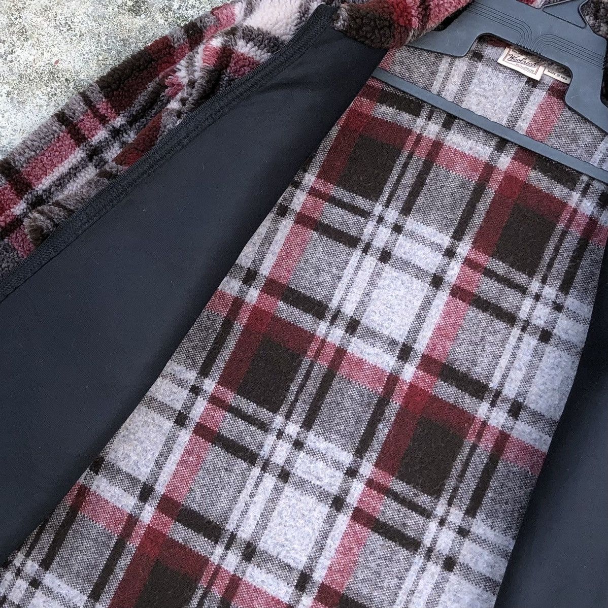 Woolrich Woolen Mills Vintage Woolrich Checked Tartan Fleece Jacket Made In USA Size US L / EU 52-54 / 3 - 6 Thumbnail