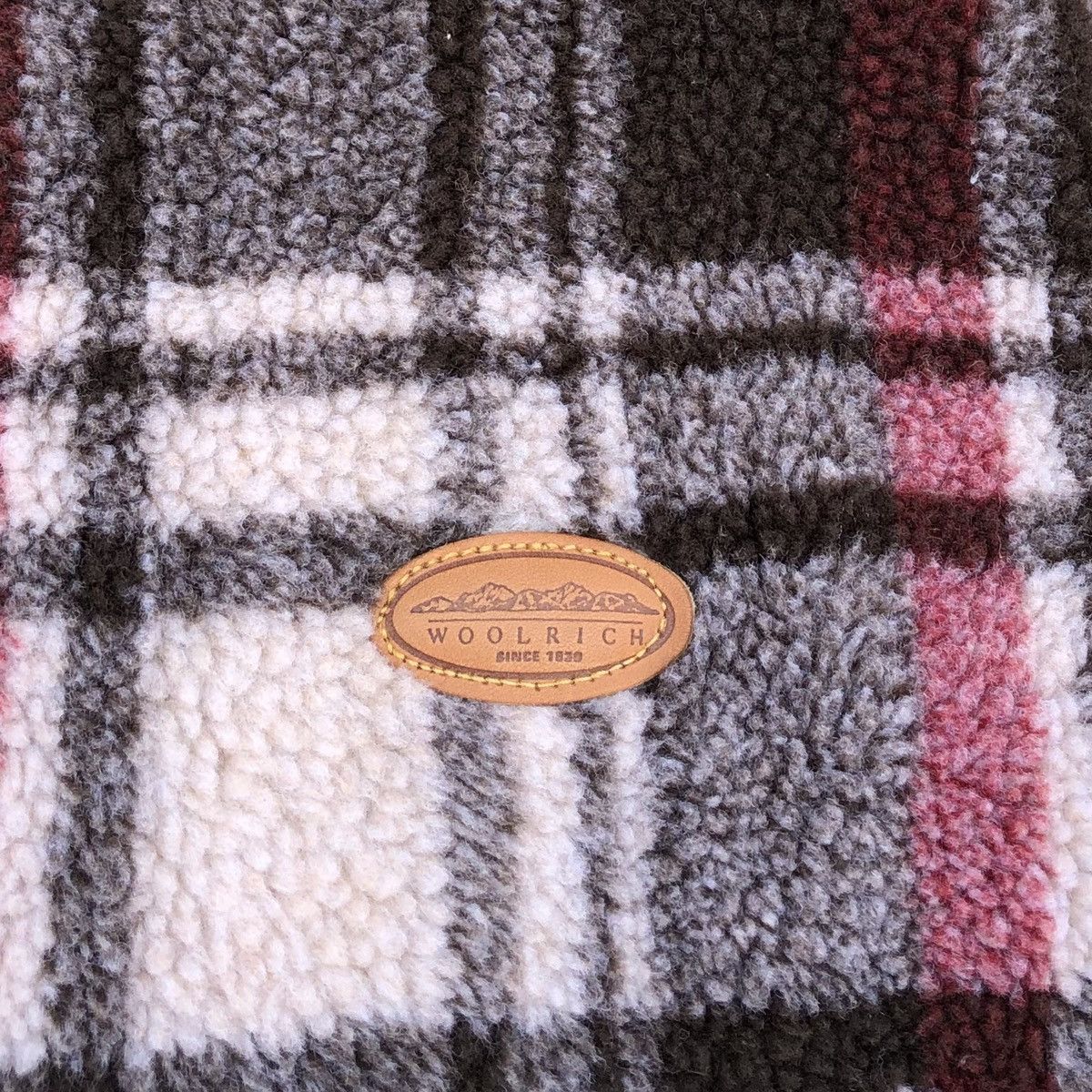 Woolrich Woolen Mills Vintage Woolrich Checked Tartan Fleece Jacket Made In USA Size US L / EU 52-54 / 3 - 16 Thumbnail