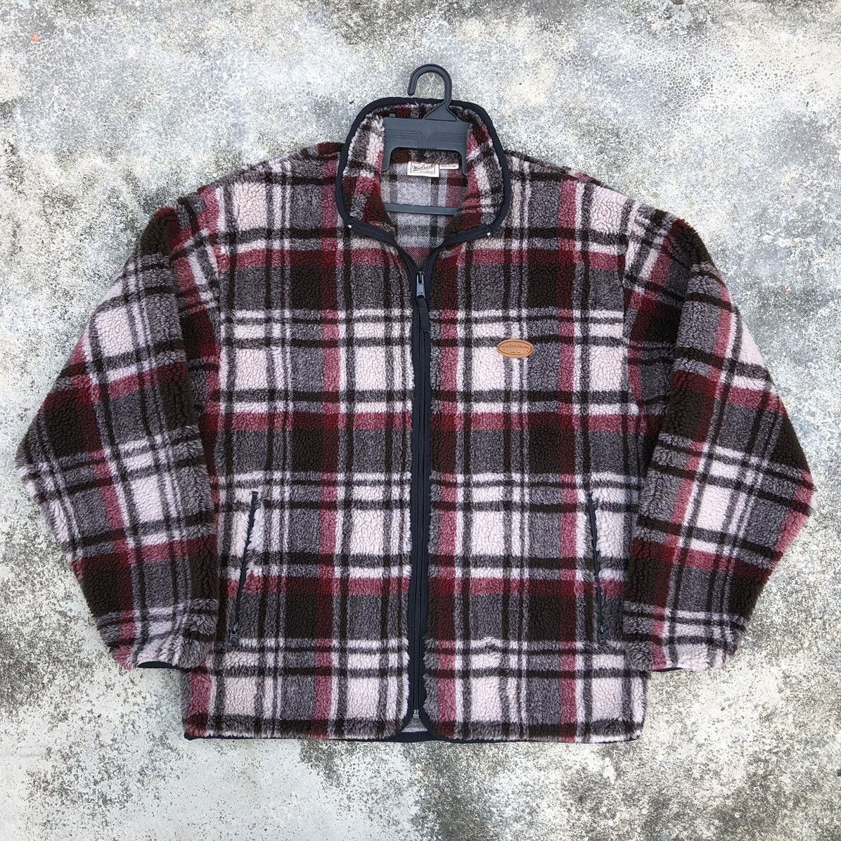 Woolrich Woolen Mills Vintage Woolrich Checked Tartan Fleece Jacket Made In USA Size US L / EU 52-54 / 3 - 9 Thumbnail