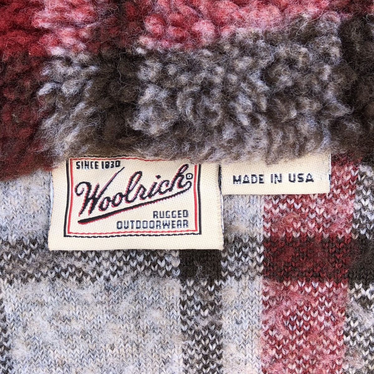 Woolrich Woolen Mills Vintage Woolrich Checked Tartan Fleece Jacket Made In USA Size US L / EU 52-54 / 3 - 17 Thumbnail