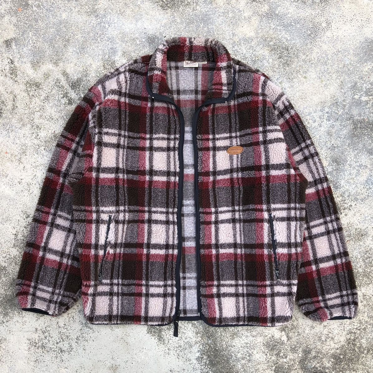 Woolrich Woolen Mills Vintage Woolrich Checked Tartan Fleece Jacket Made In USA Size US L / EU 52-54 / 3 - 1 Thumbnail