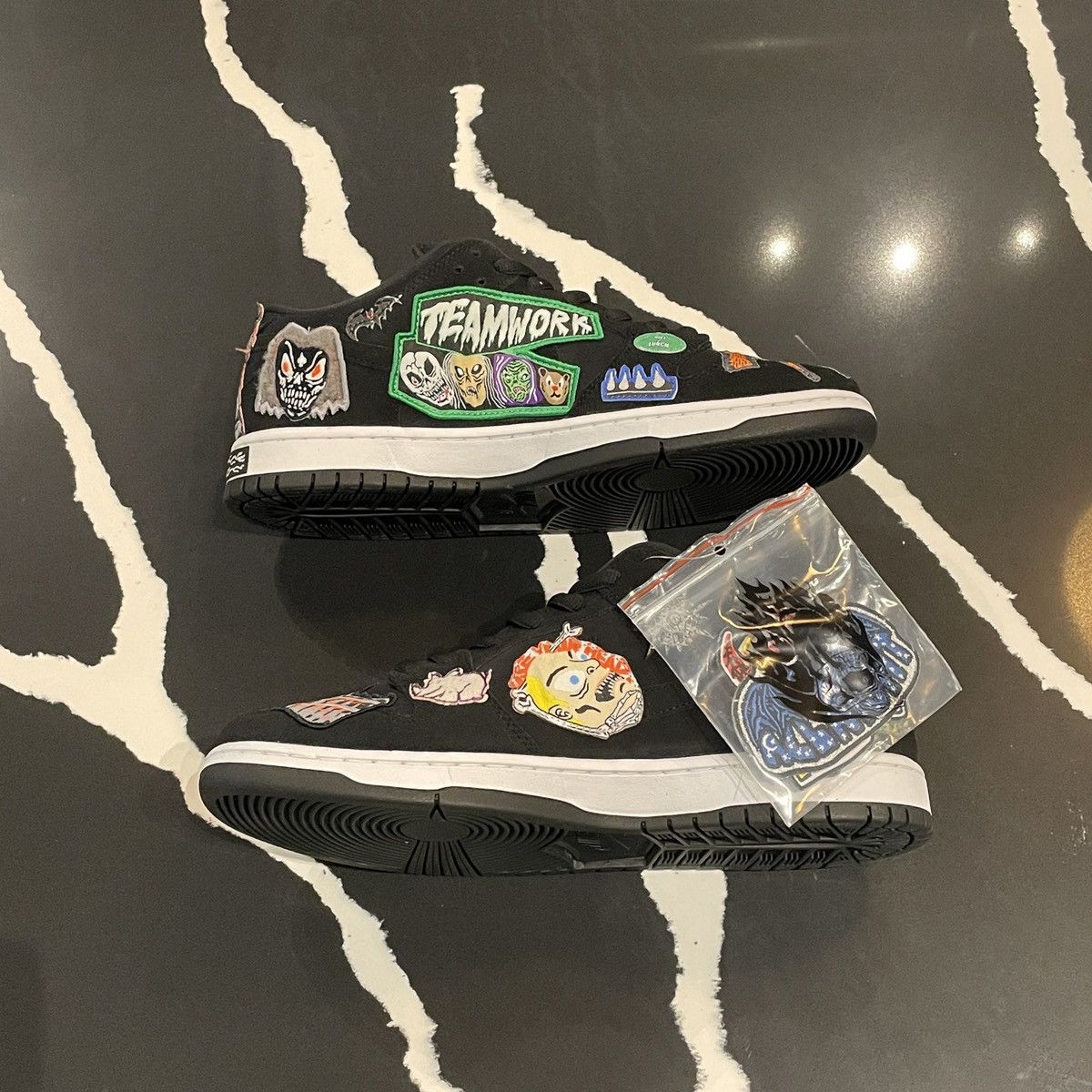 Neckface × Nike Nike SB Dunk Low OG QS Nasty Neckface DQ4488 001 Size US 11.5 / EU 44-45 - 15 Thumbnail