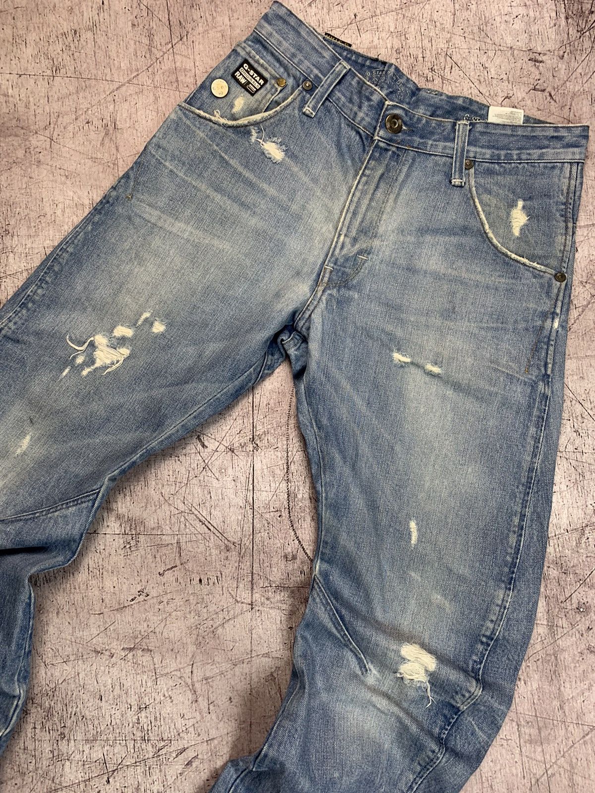 G-Star × Vintage G Star Raw vintage double knee jeans denim pants Size US 29 - 7 Thumbnail