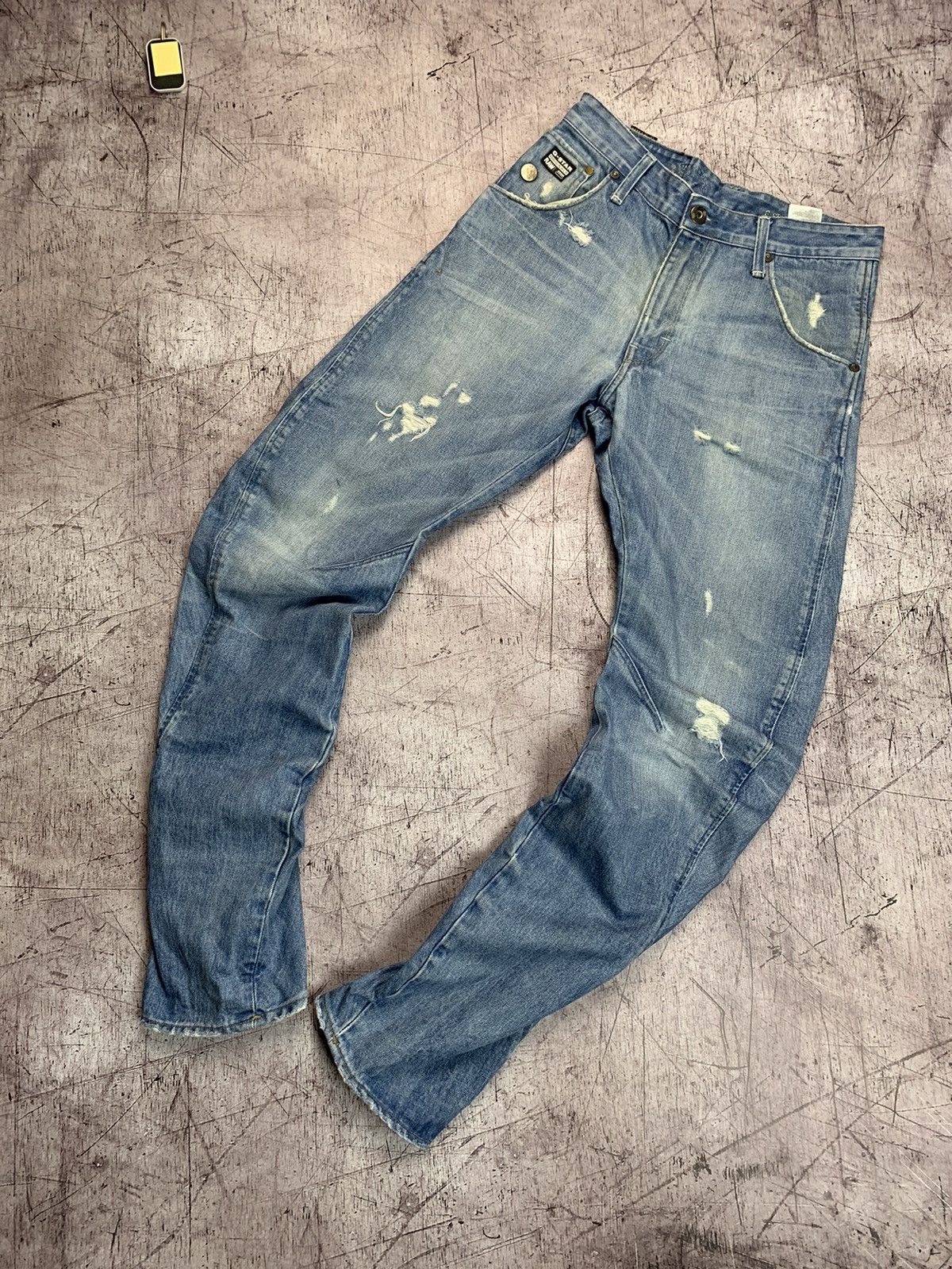 G-Star × Vintage G Star Raw vintage double knee jeans denim pants Size US 29 - 2 Thumbnail