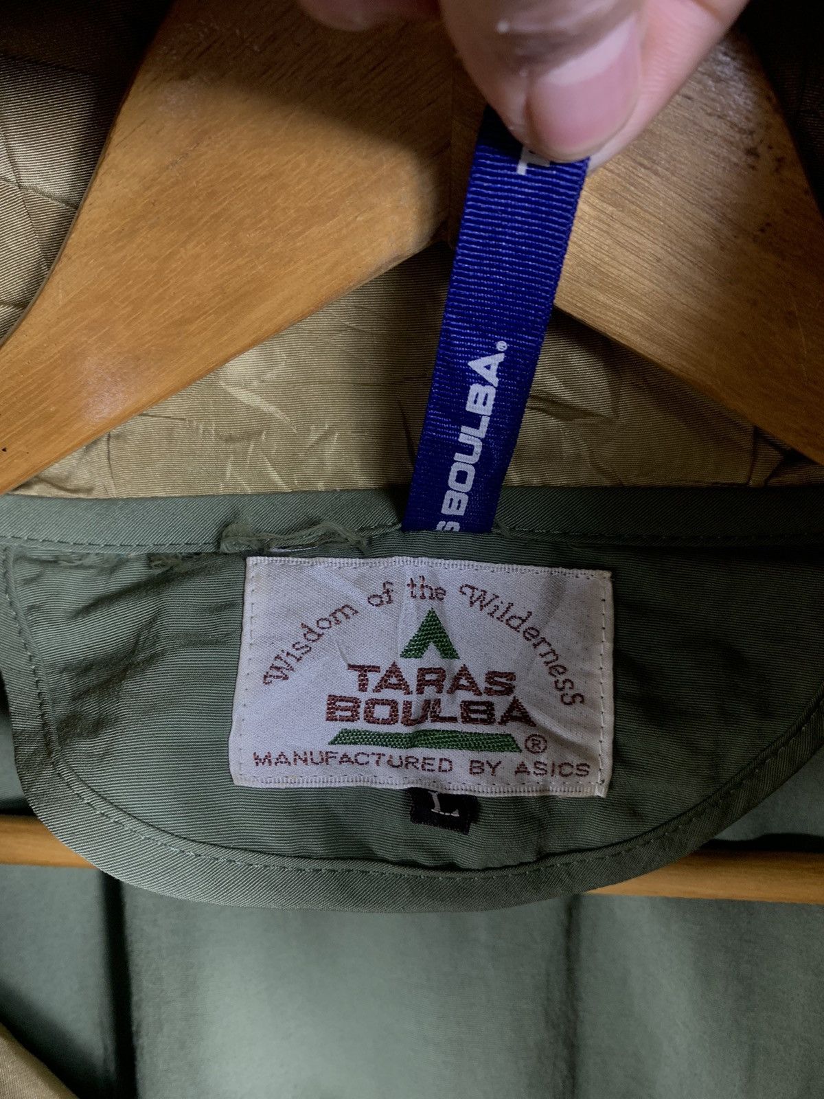 Asics Vintage Asics Taras Boulba Jacket Army Green Size US L / EU 52-54 / 3 - 7 Thumbnail