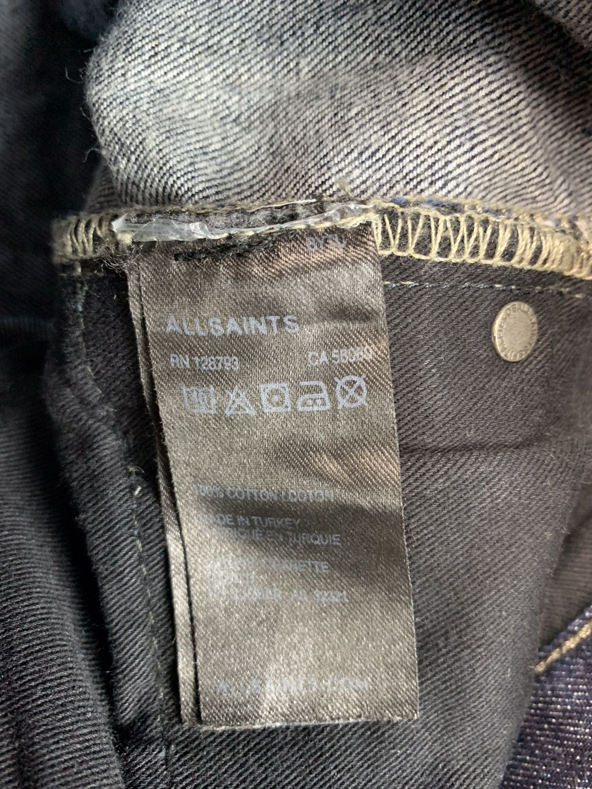 Allsaints × Vintage Allsaints Denim Jeans Gisapal Cigarette Pants Size US 30 / EU 46 - 8 Thumbnail