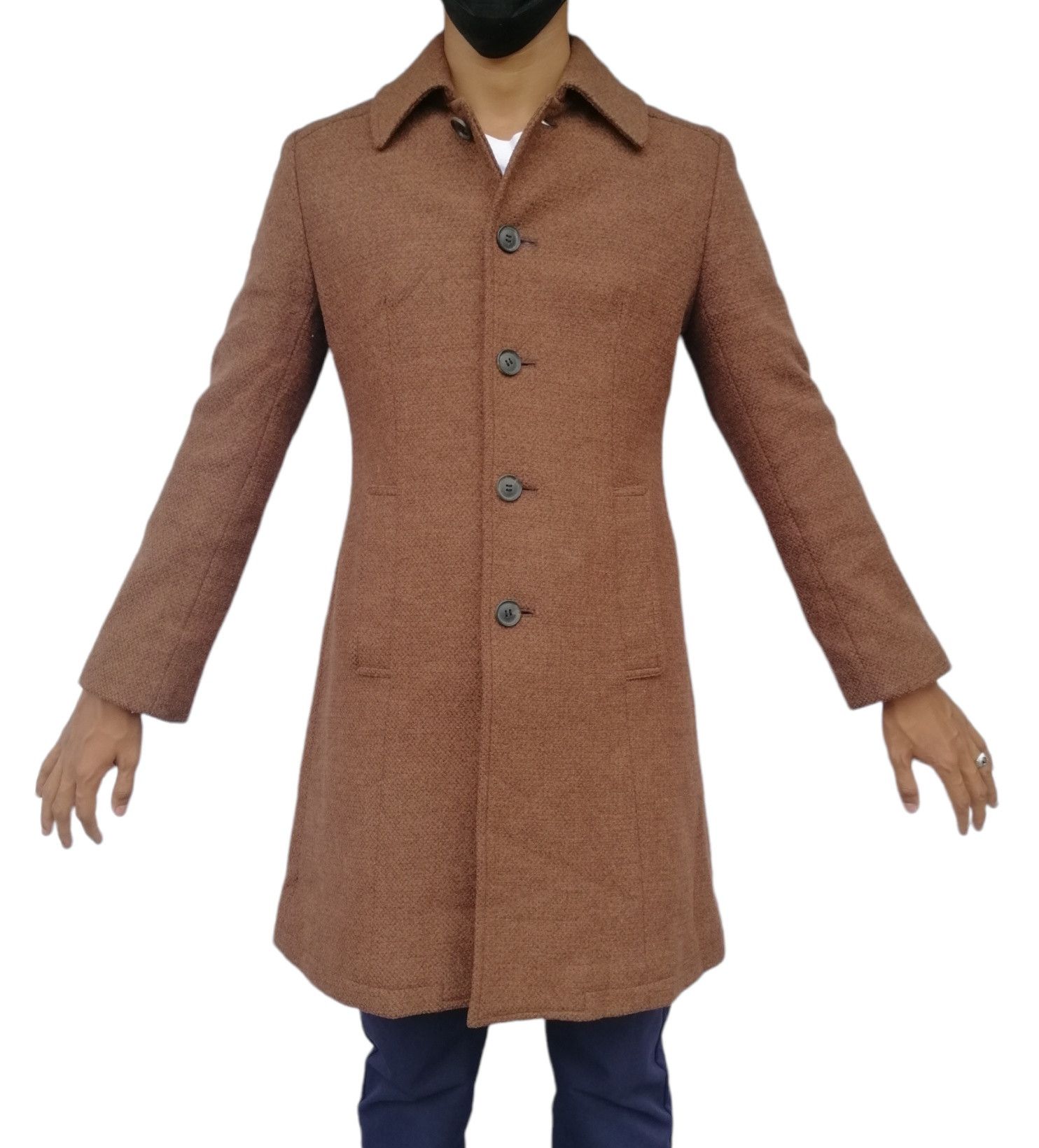 Designer × Japanese Brand × Vintage Vintage Japanese Brand INED Wool Duster Jacket Size XS / US 0-2 / IT 36-38 - 5 Thumbnail