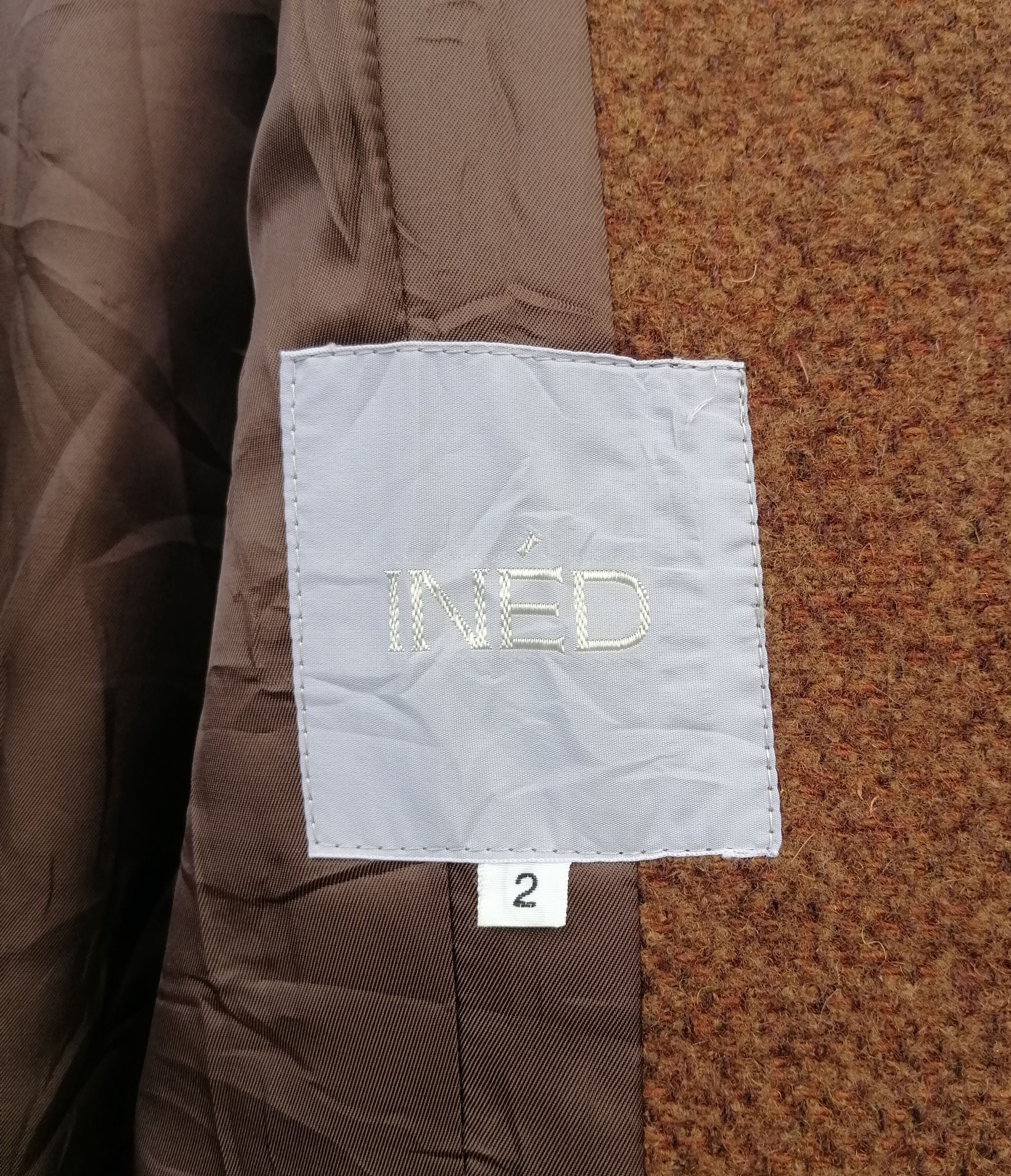 Designer × Japanese Brand × Vintage Vintage Japanese Brand INED Wool Duster Jacket Size XS / US 0-2 / IT 36-38 - 17 Thumbnail
