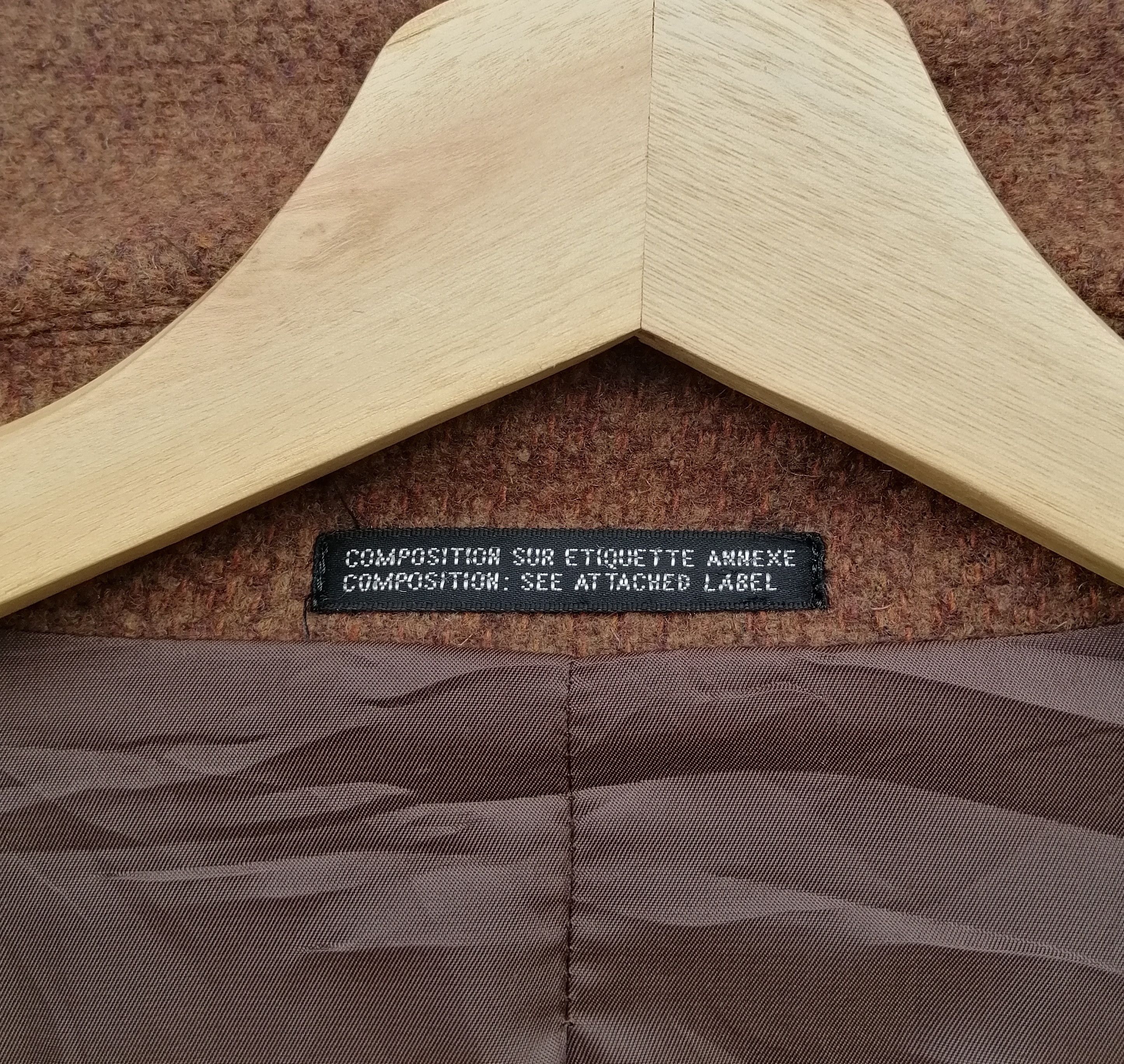 Designer × Japanese Brand × Vintage Vintage Japanese Brand INED Wool Duster Jacket Size XS / US 0-2 / IT 36-38 - 16 Thumbnail