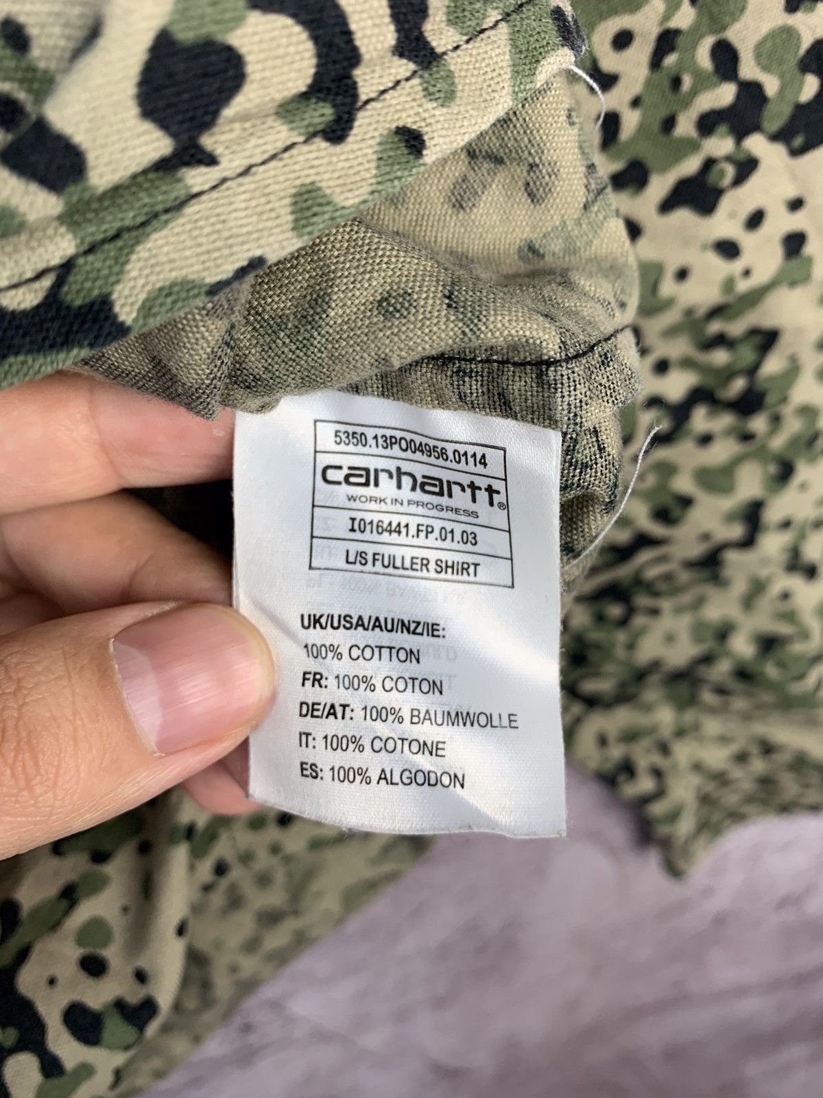 Carhartt × Vintage Carhartt Flannel Camo Y2K Shirt Size US M / EU 48-50 / 2 - 9 Thumbnail
